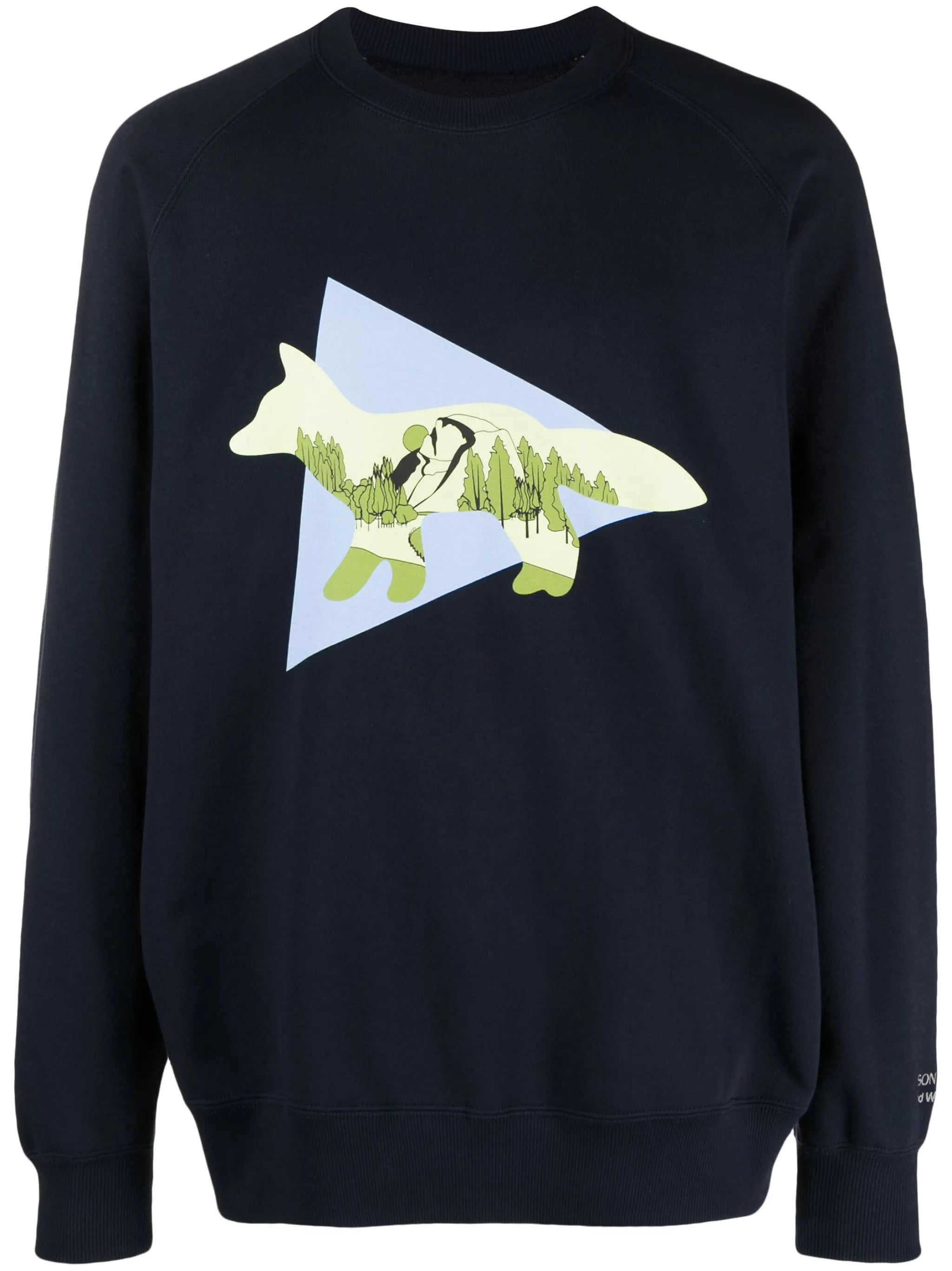 x Maison Kitsune crew neck sweatshirt