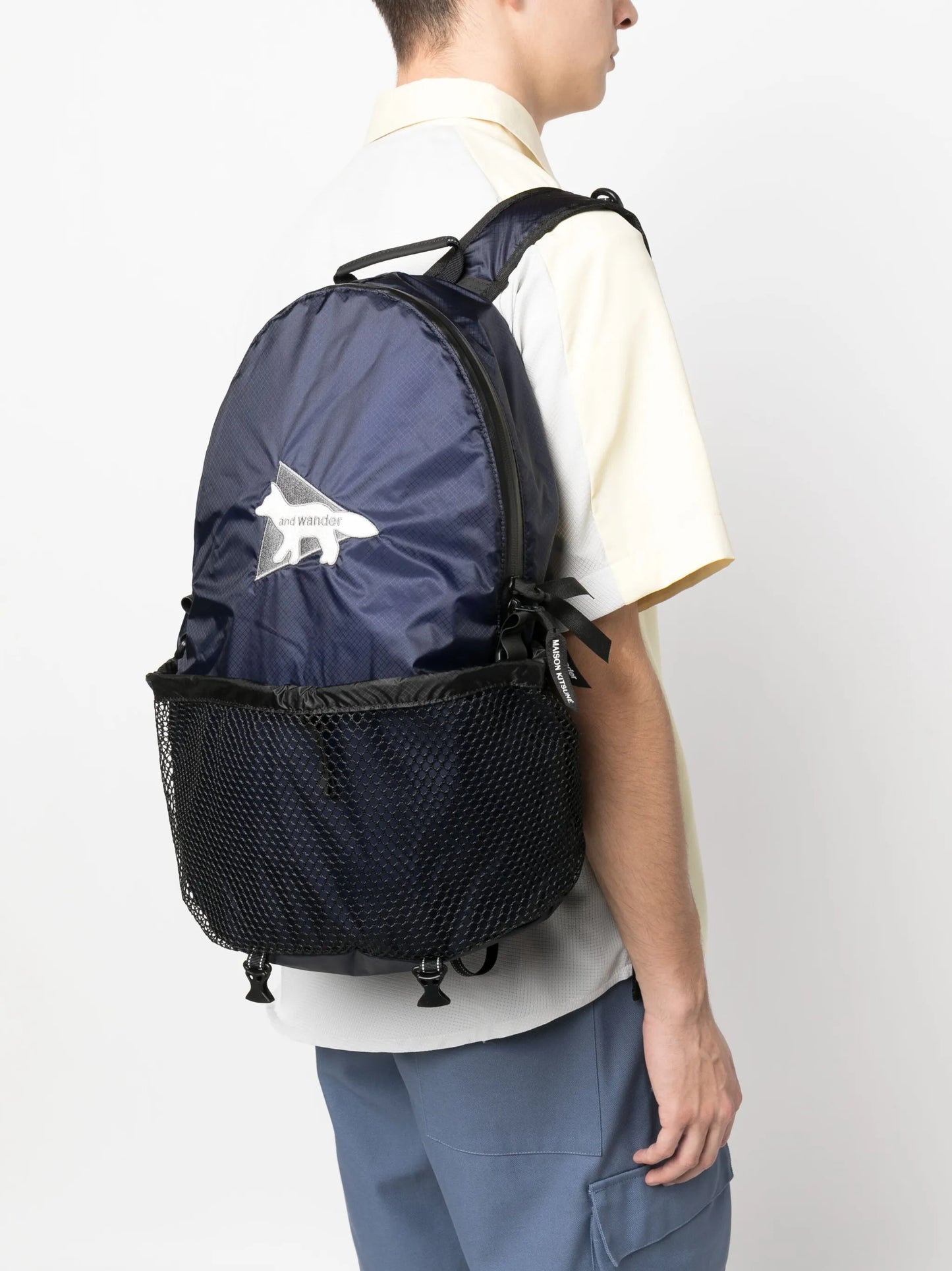 logo pocketed backpack