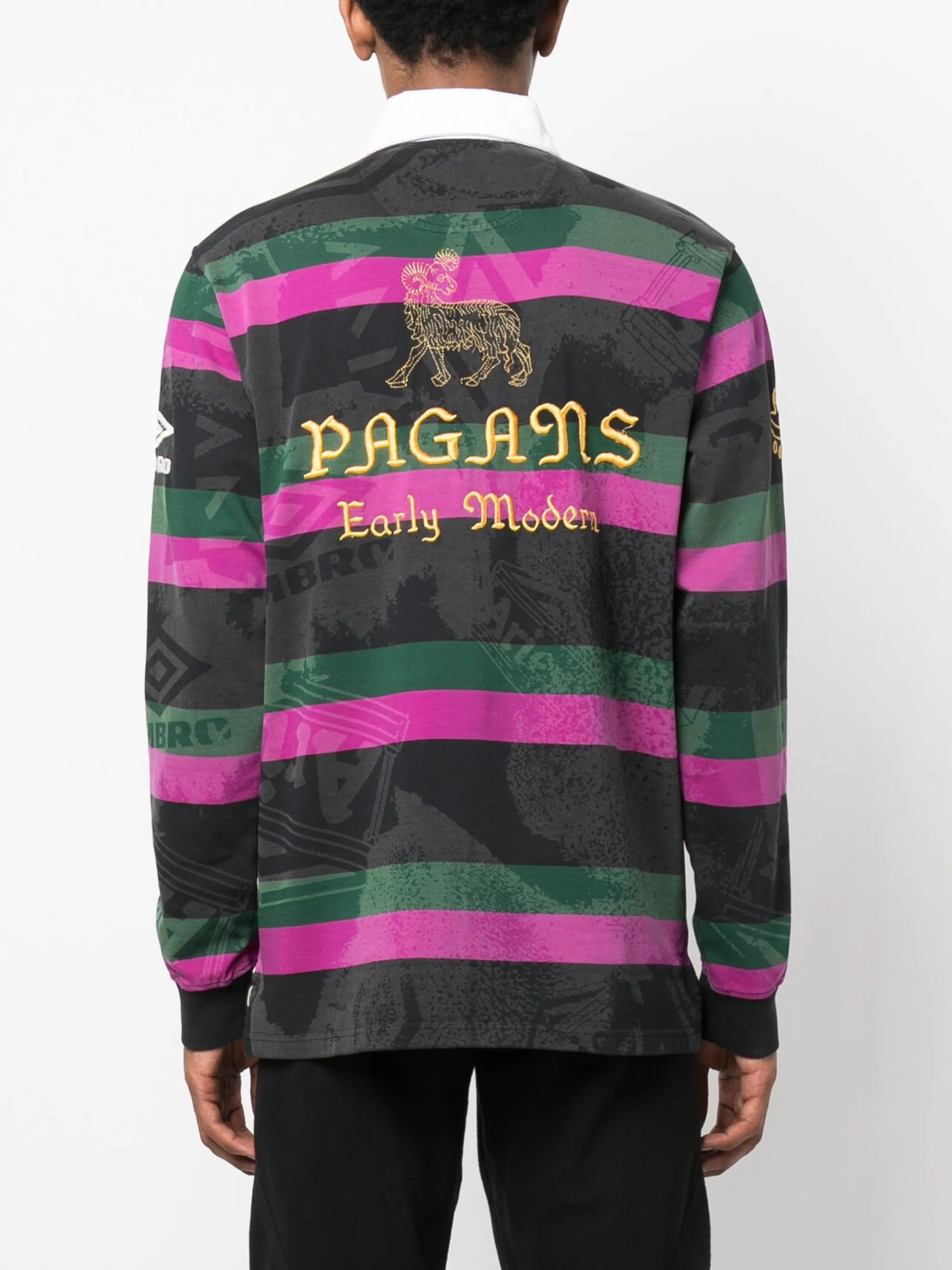 x Umbro graphic-print polo shirt