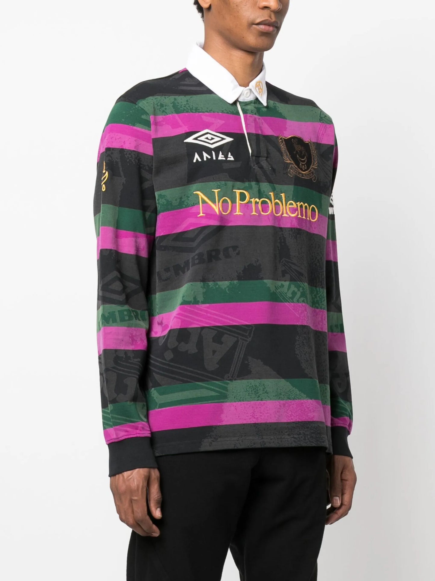 x Umbro graphic-print polo shirt