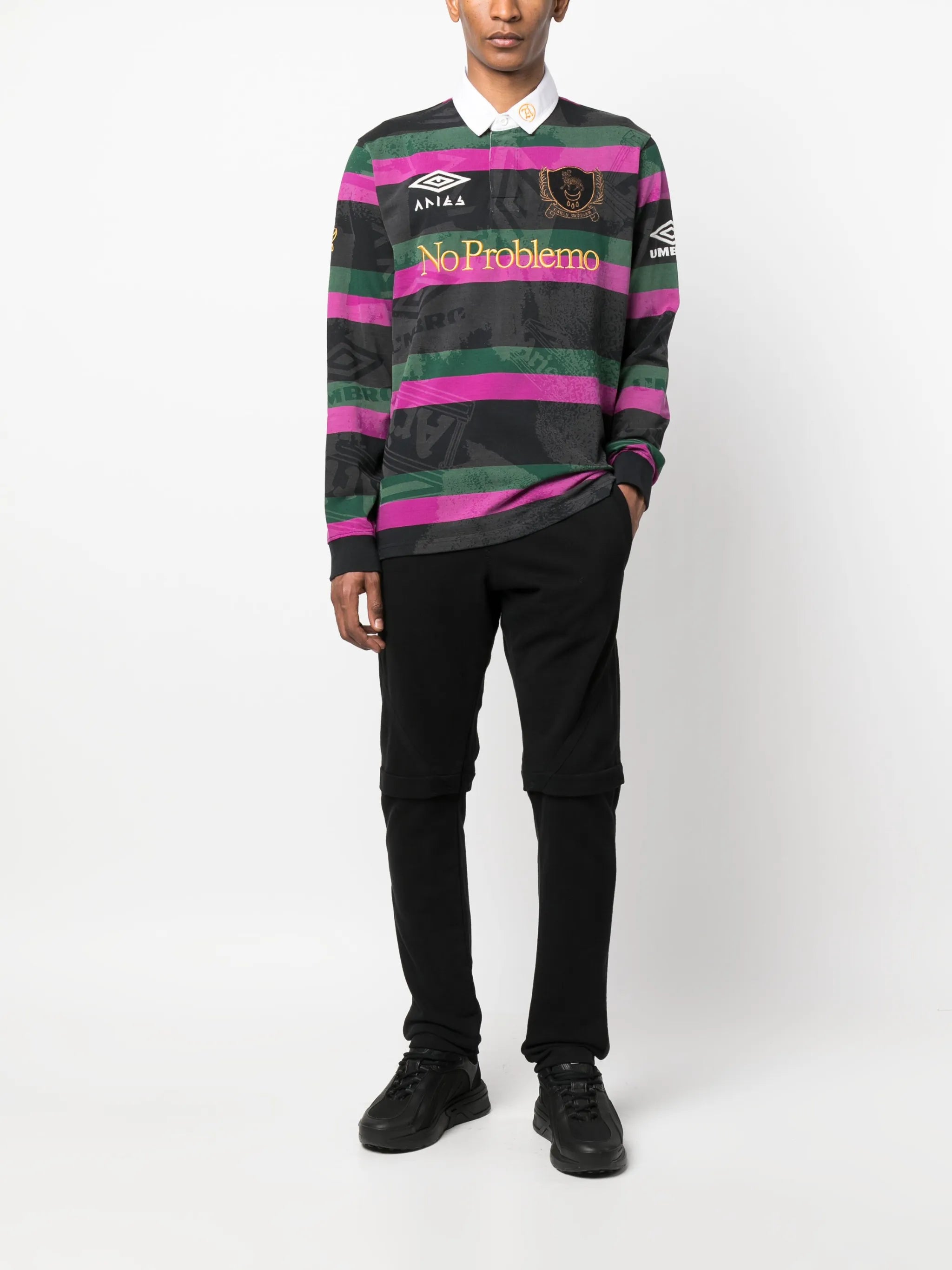 x Umbro graphic-print polo shirt
