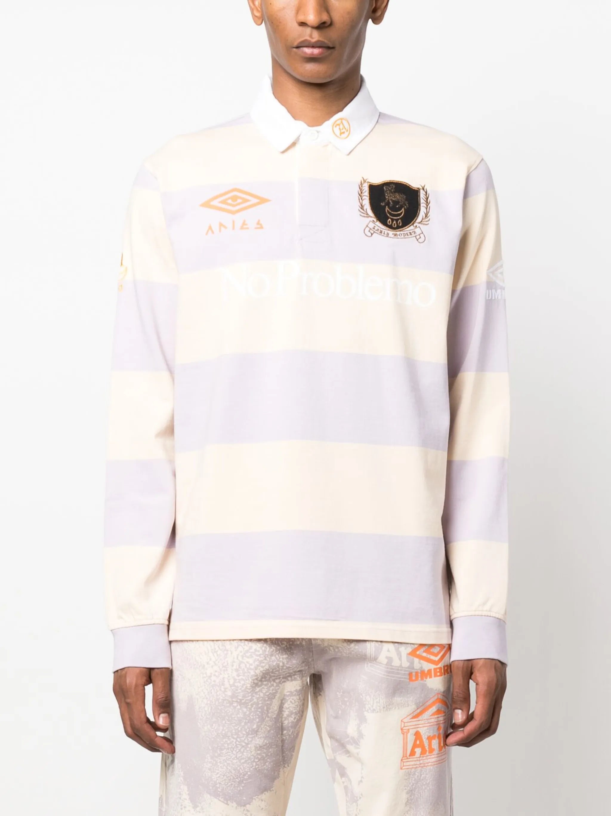 x Umbro graphic-print polo shirt