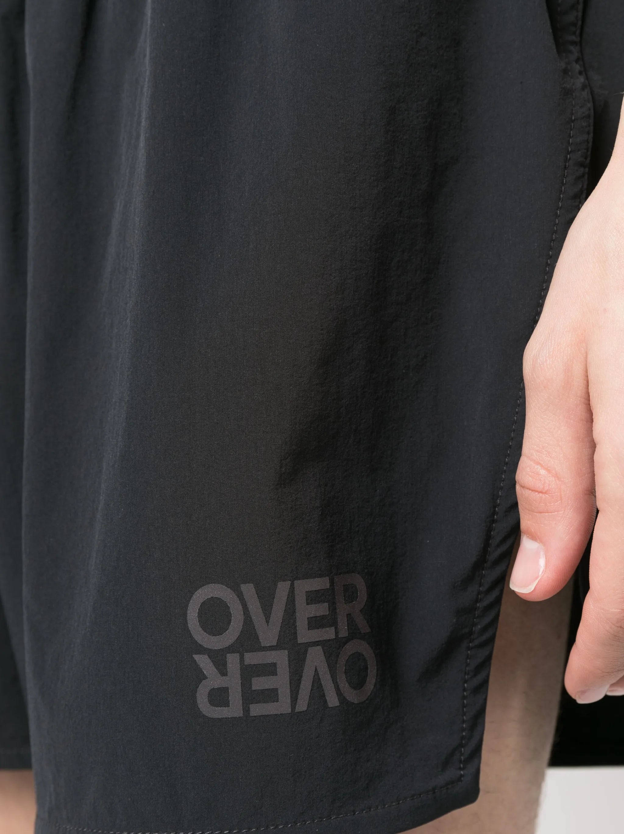 logo-print track shorts
