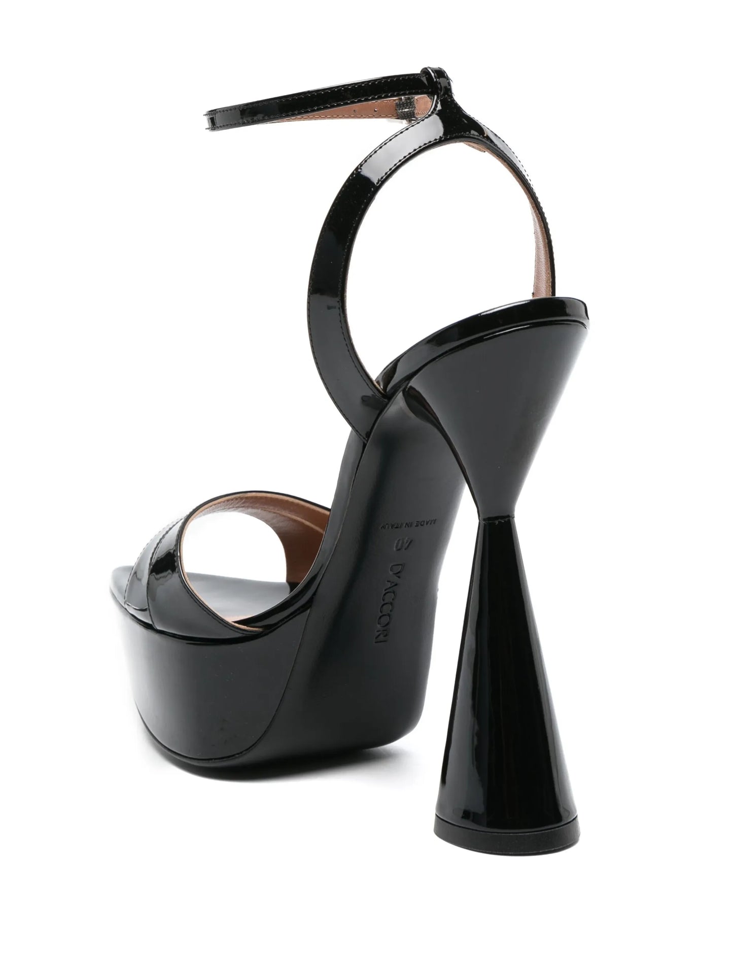 Skye 125mm patent platform sandals