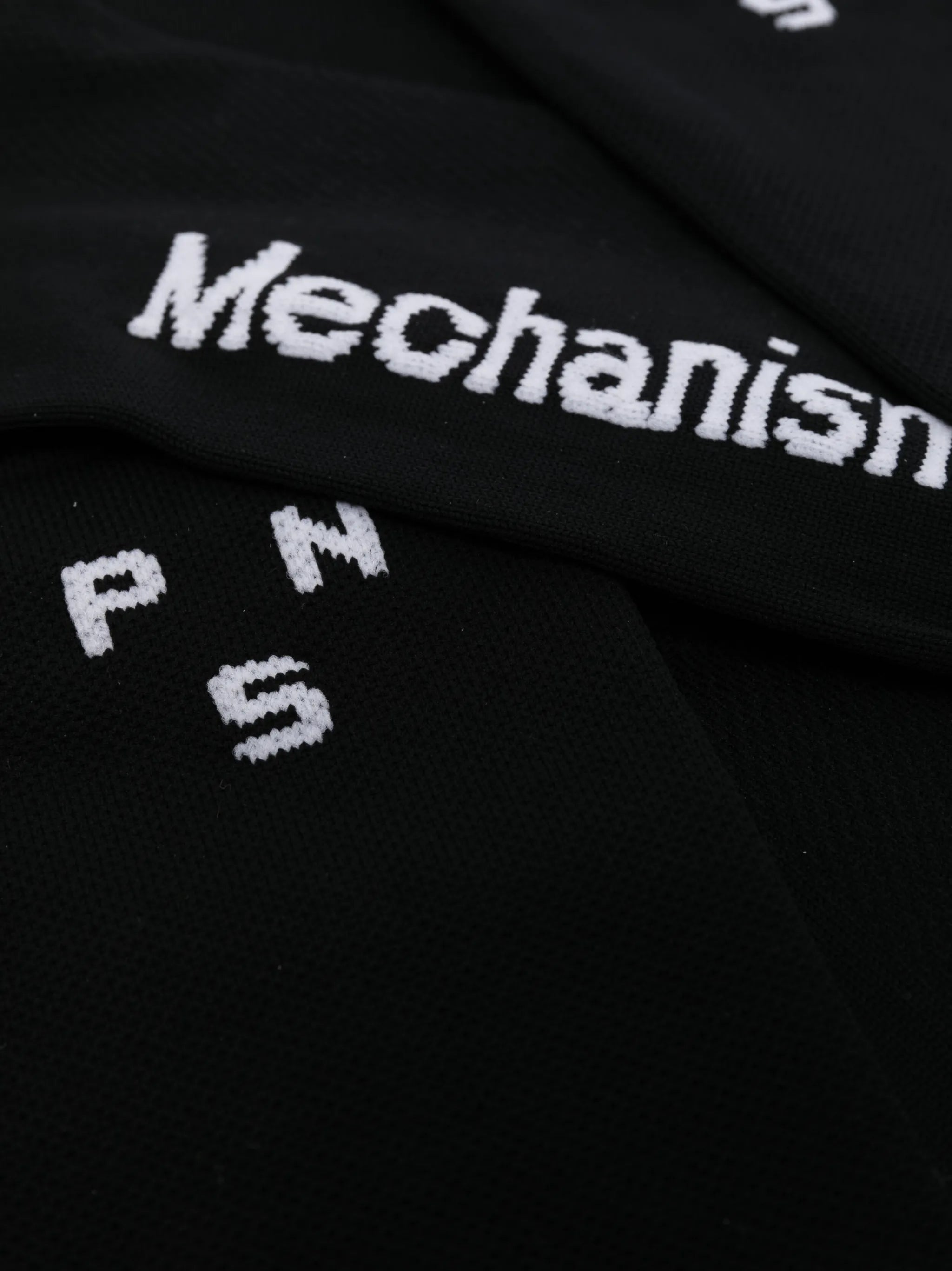 'Mechanism' logo-intarsia socks