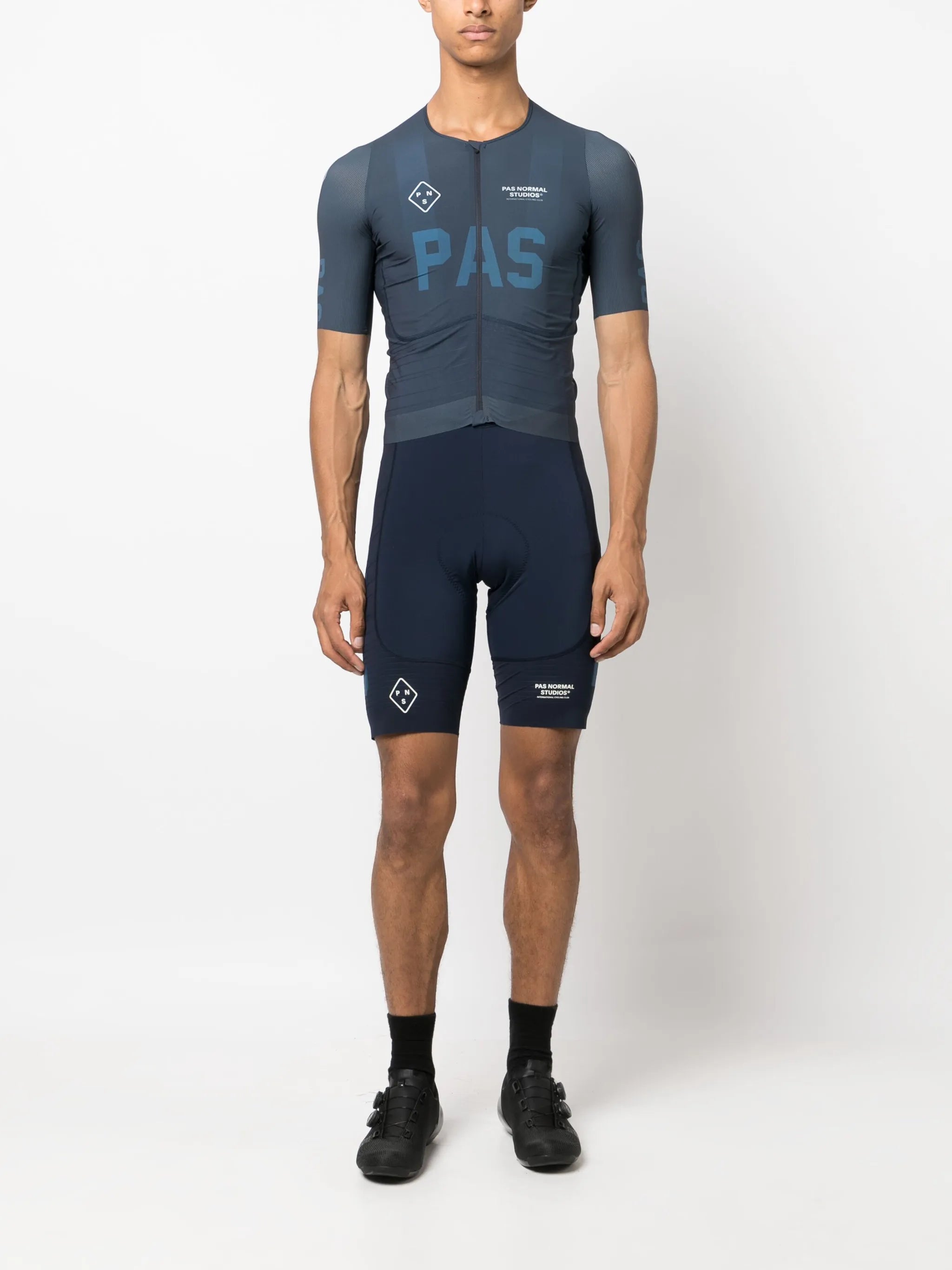 PAS Bib logo-print shorts