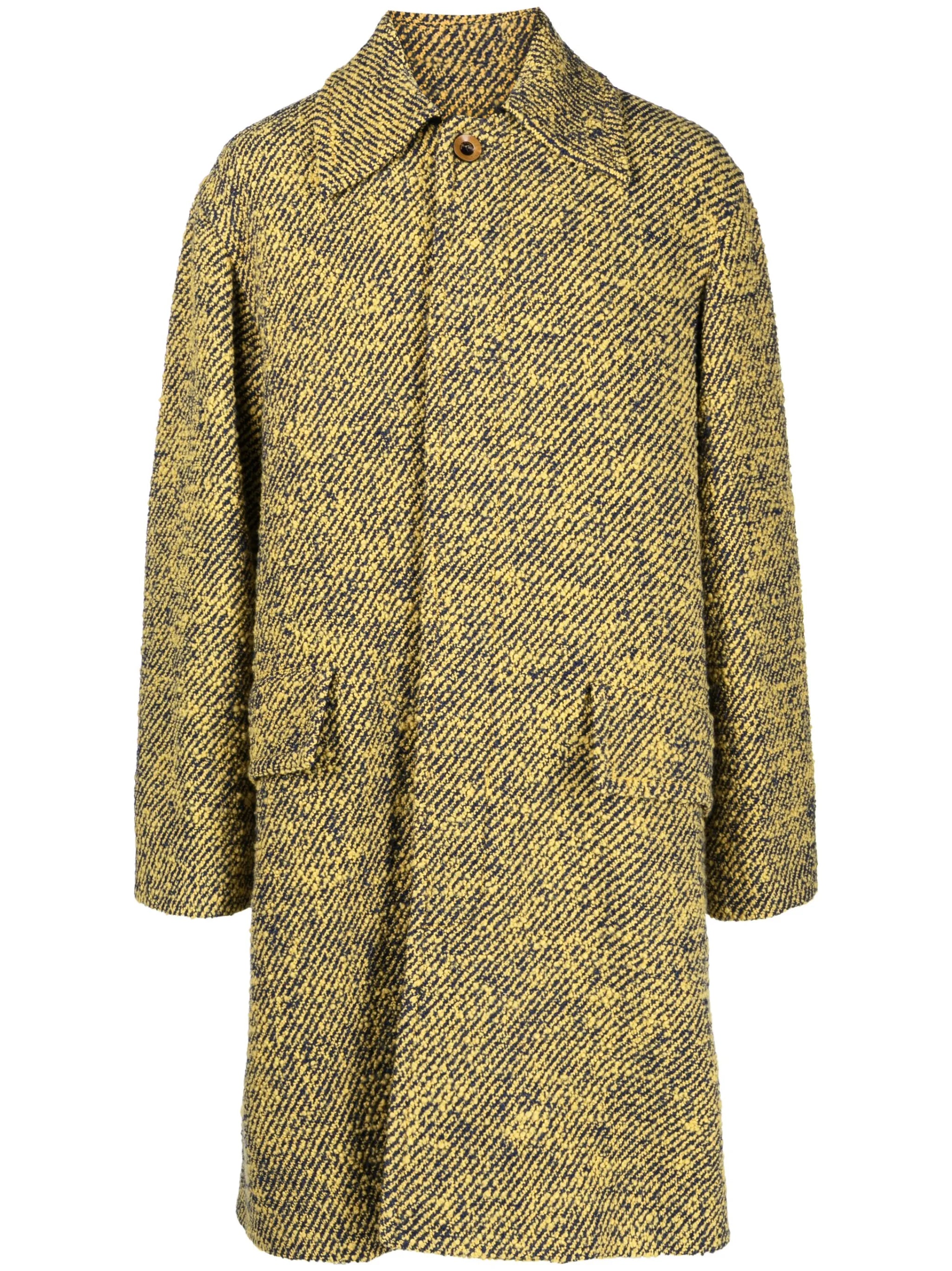 André single-breasted coat