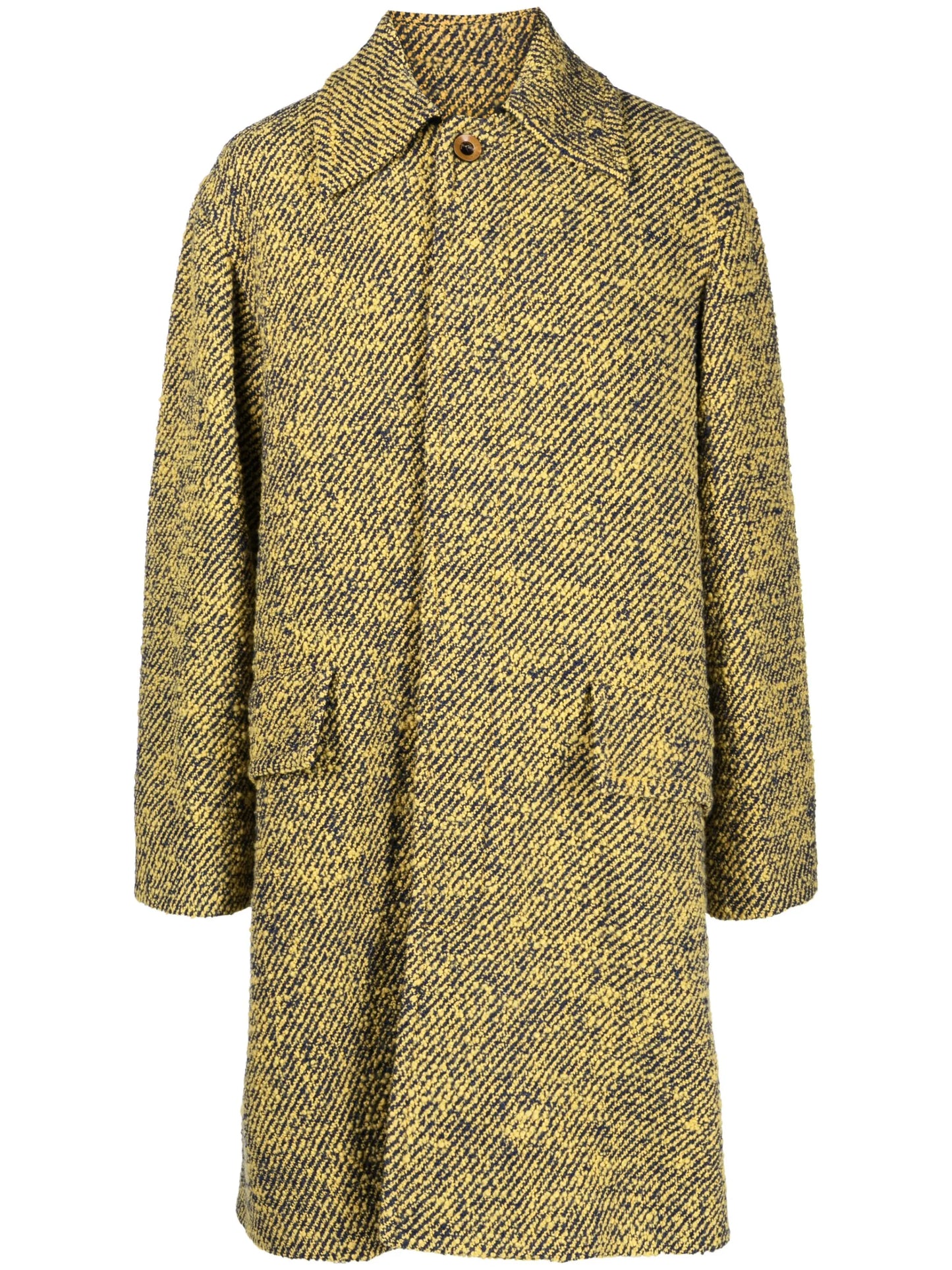 André single-breasted coat