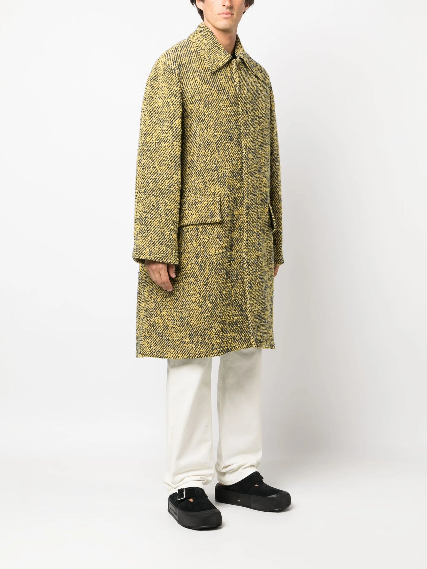 André single-breasted coat