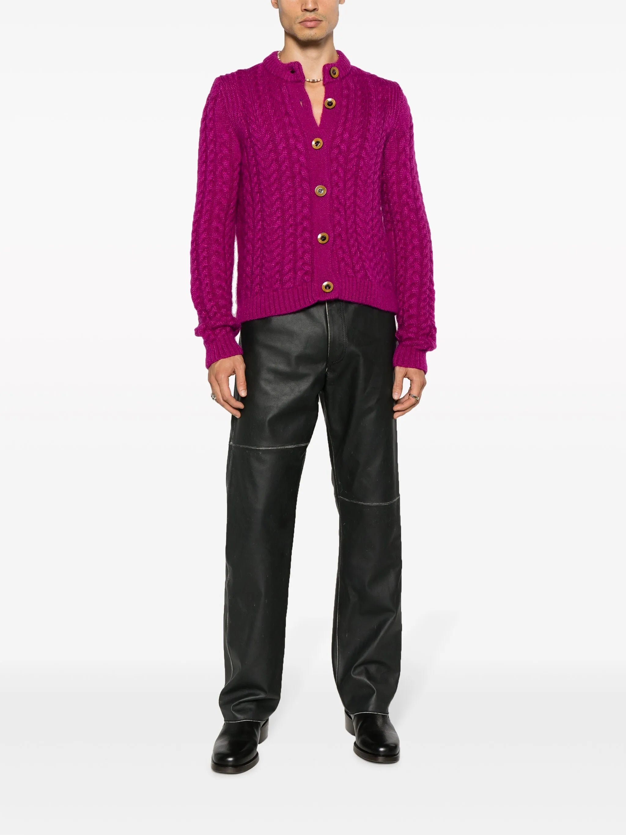 Liberty cable-knit cardigan
