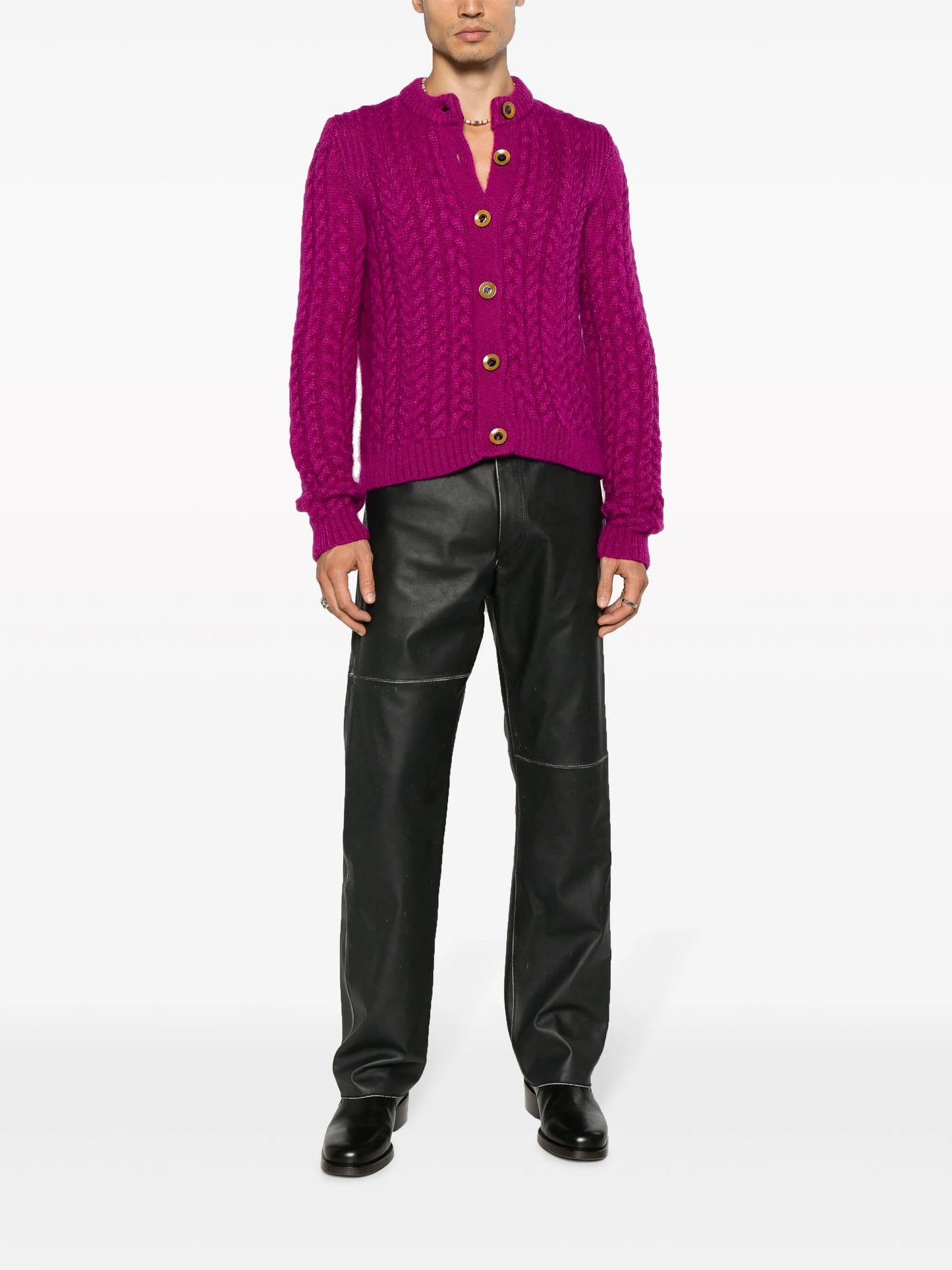Liberty cable-knit cardigan