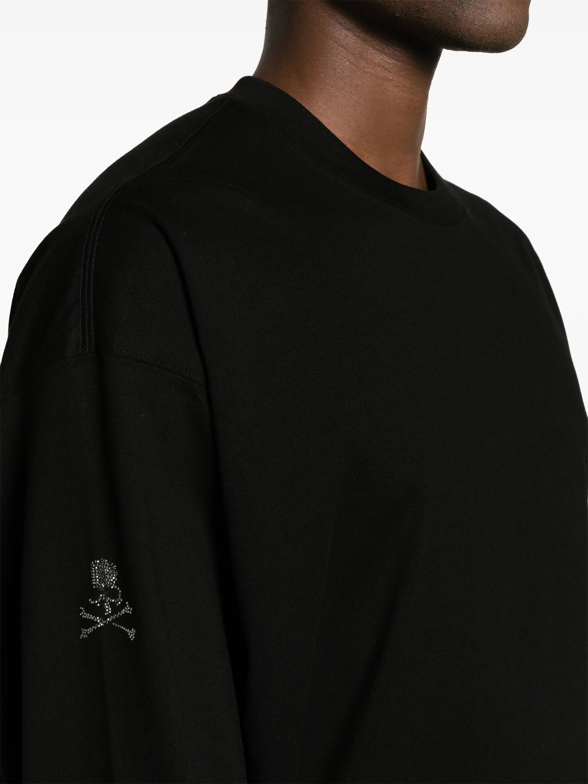 crystal-logo cotton T-shirt