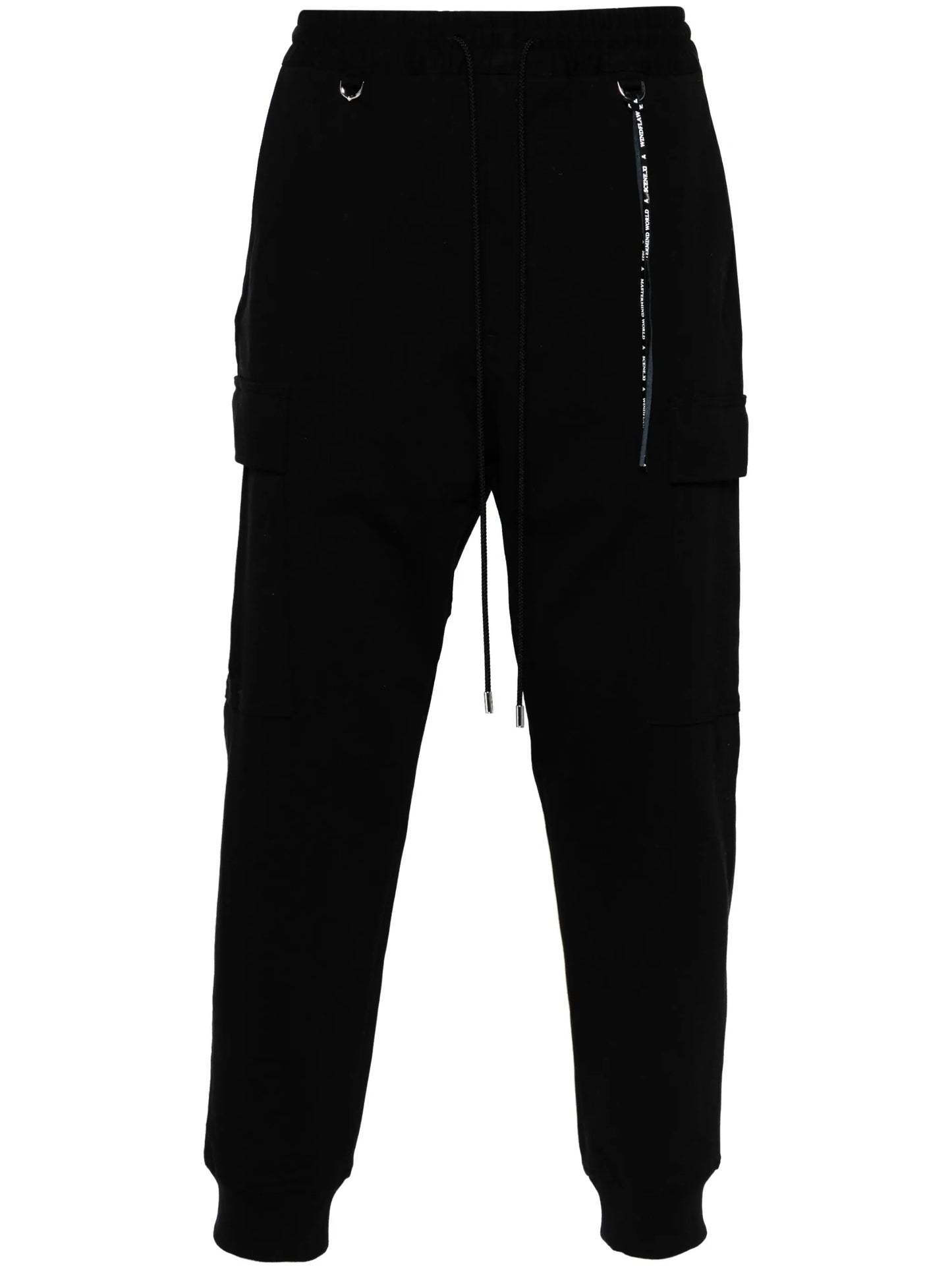 mid-rise tapered cargo trousers