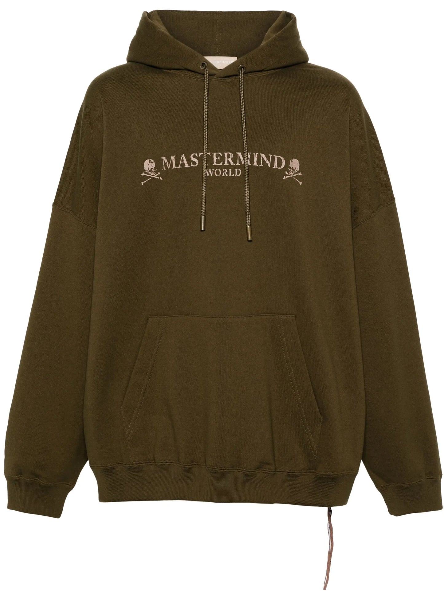 logo-print cotton hoodie