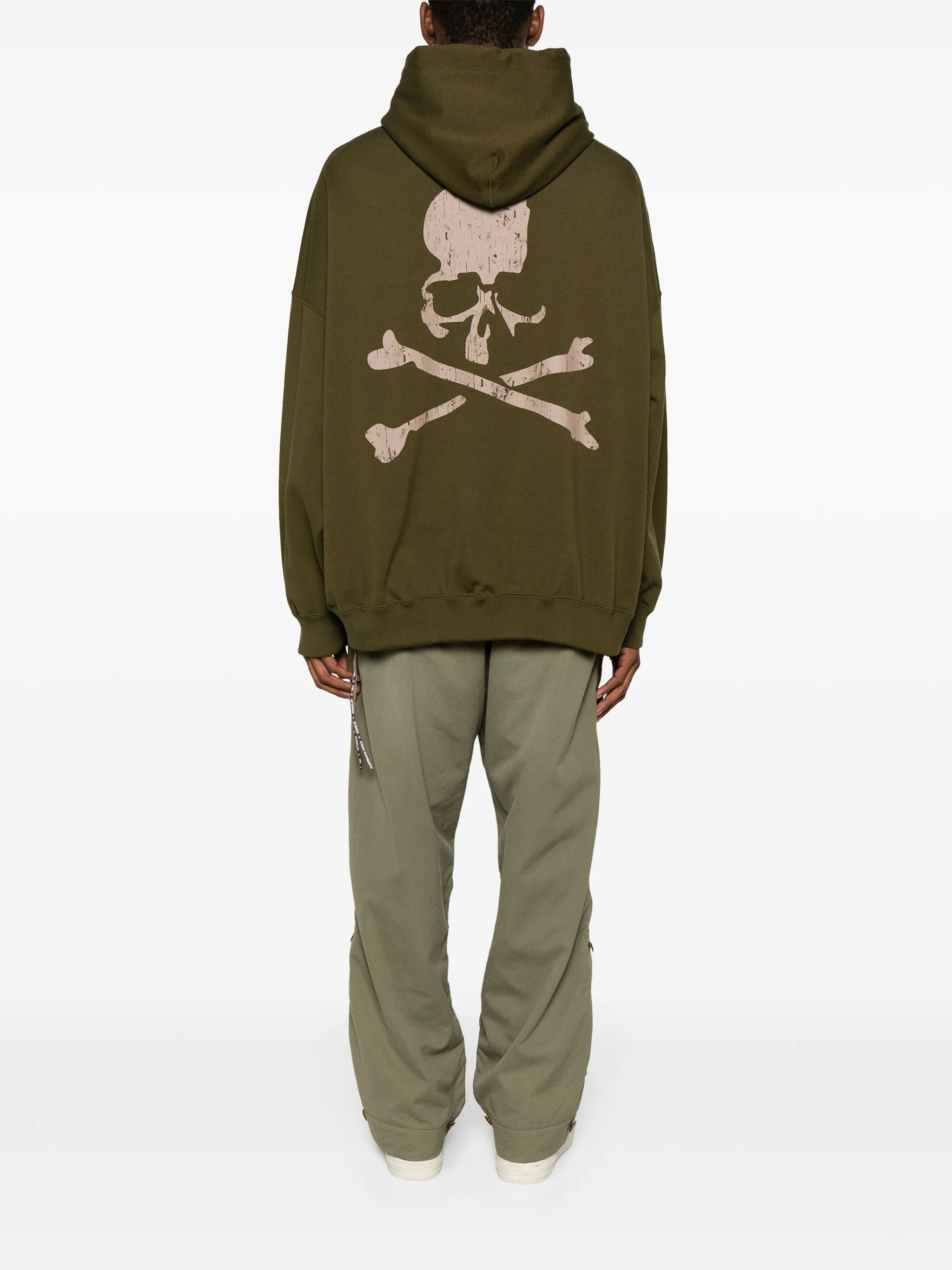 logo-print cotton hoodie