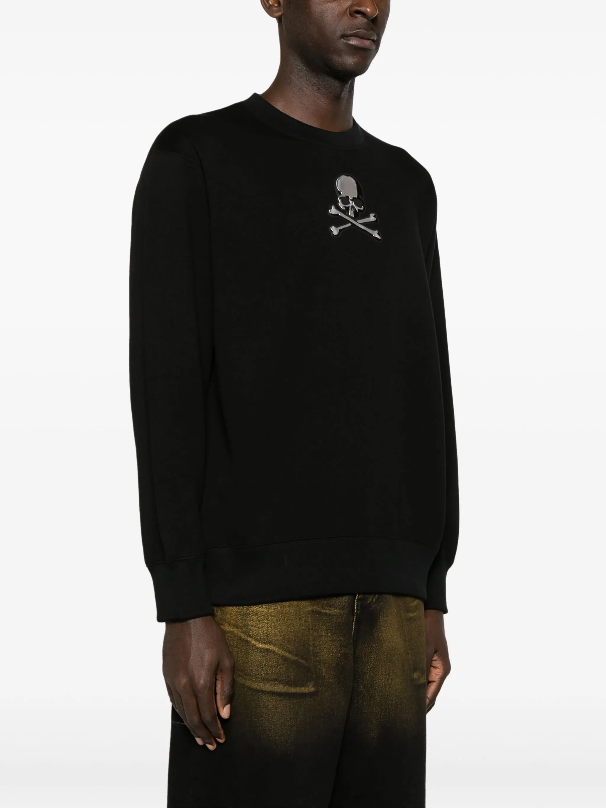 logo-appliqué cotton sweatshirt