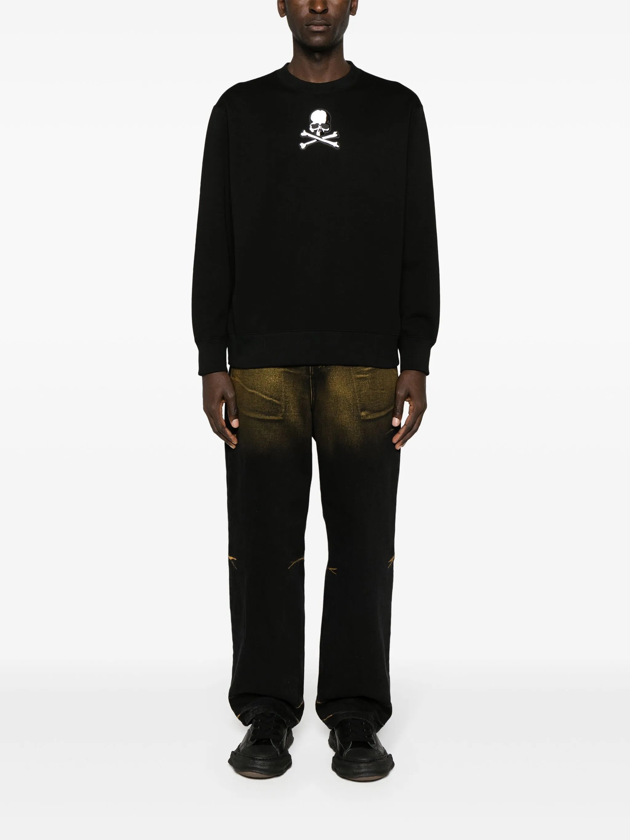 logo-appliqué cotton sweatshirt