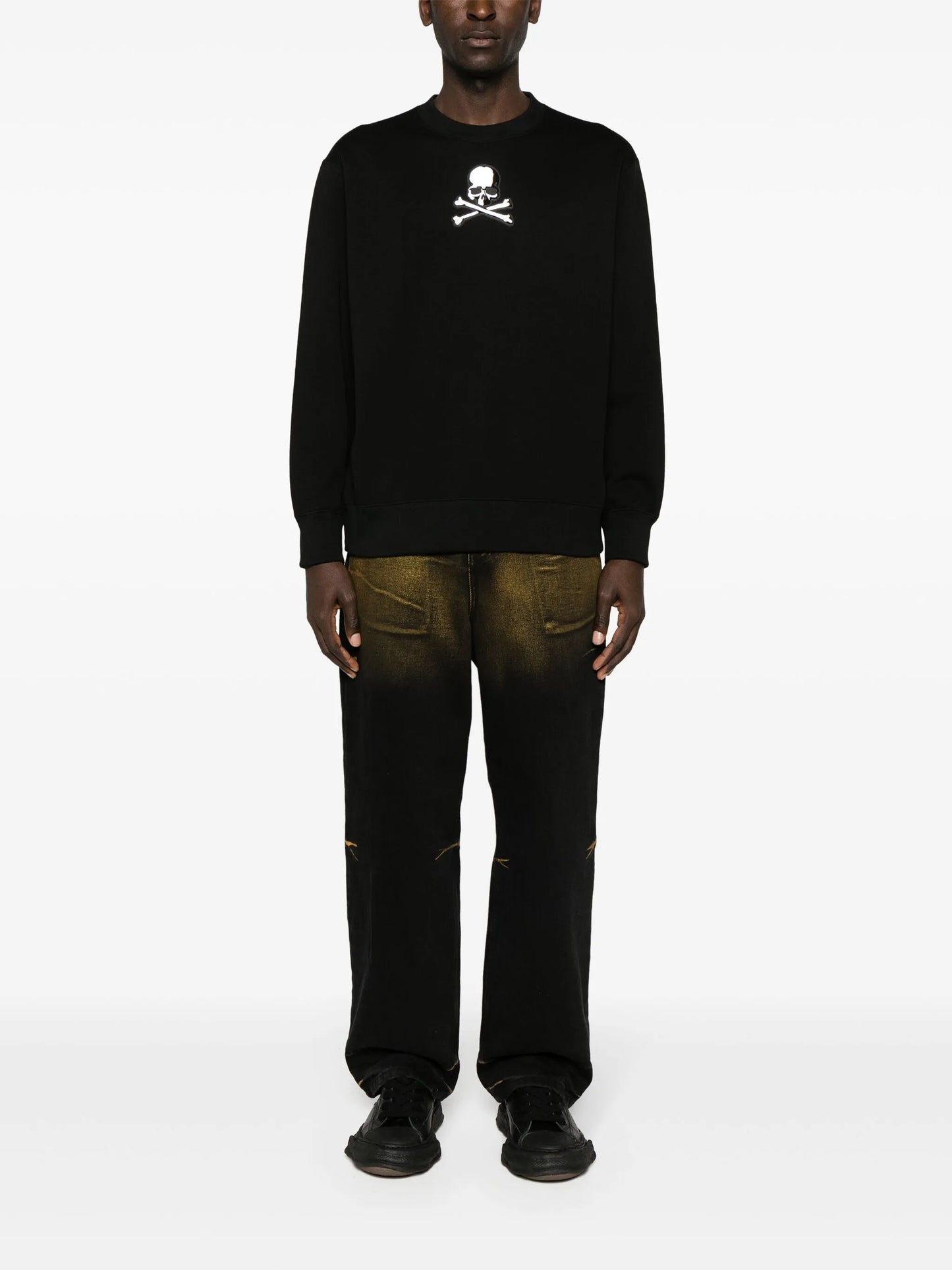 logo-appliqué cotton sweatshirt