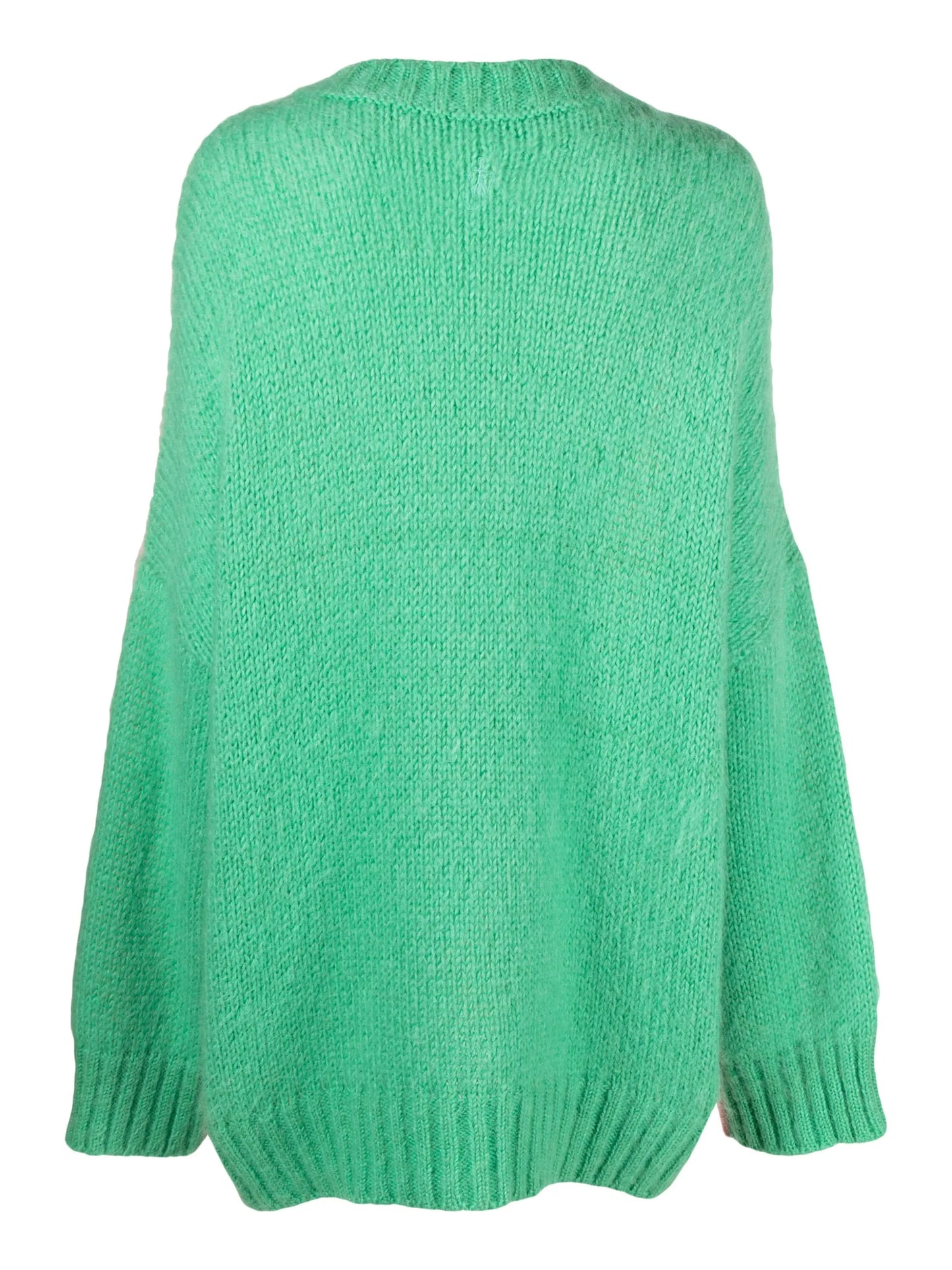 colour-block crew-neck jumper