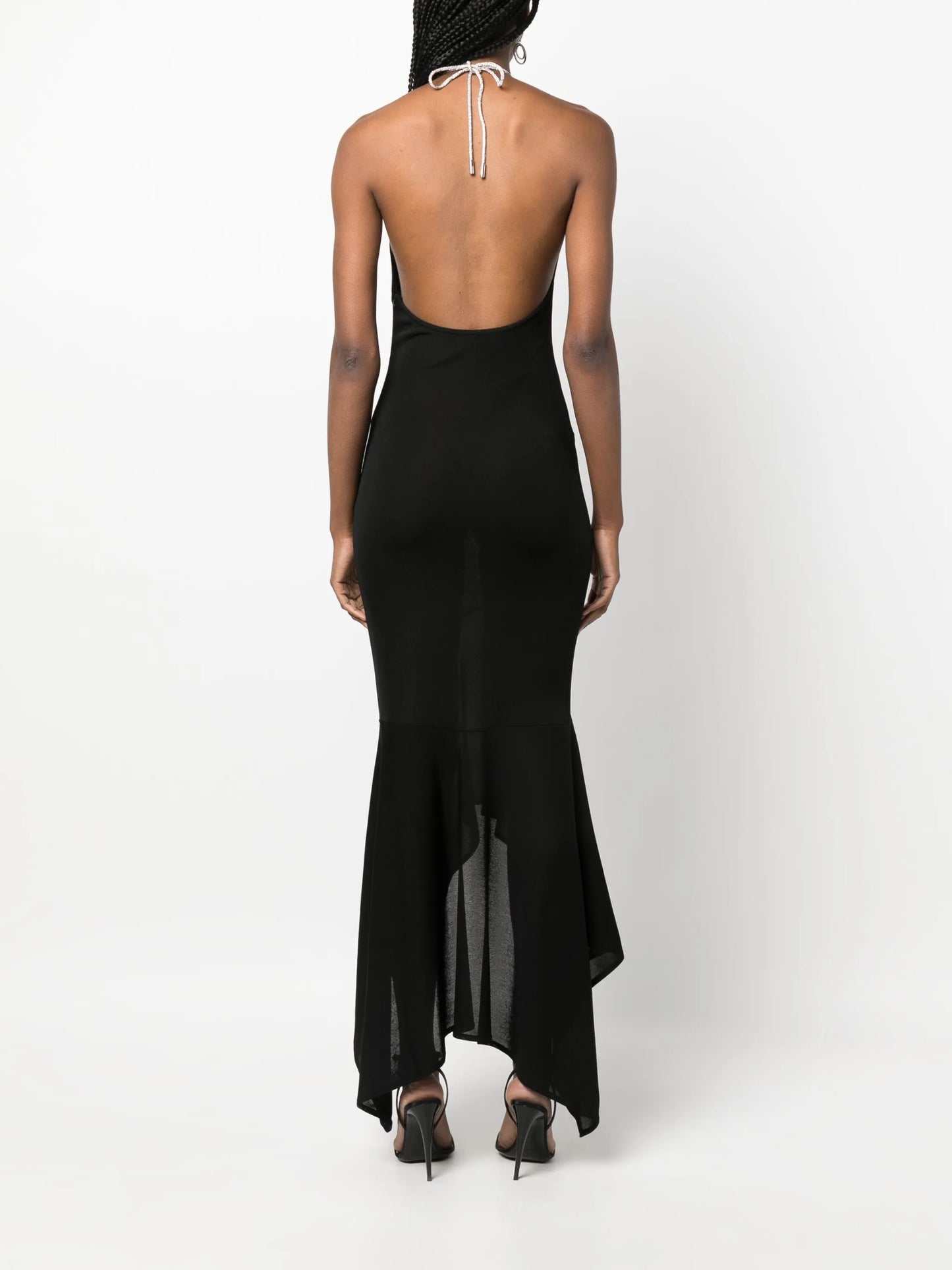 crystal-embellished halterneck dress