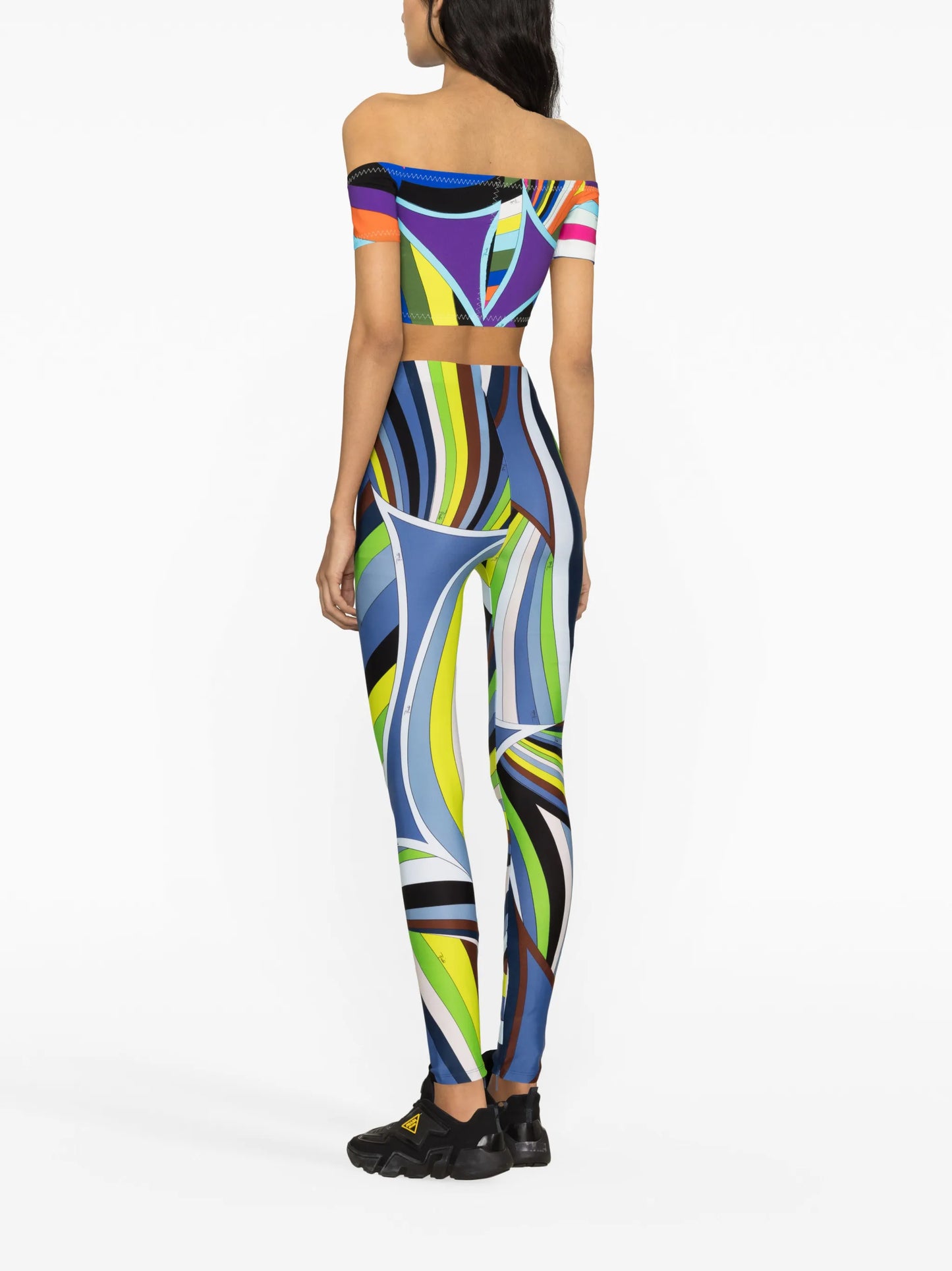 Iride-Print cropped top