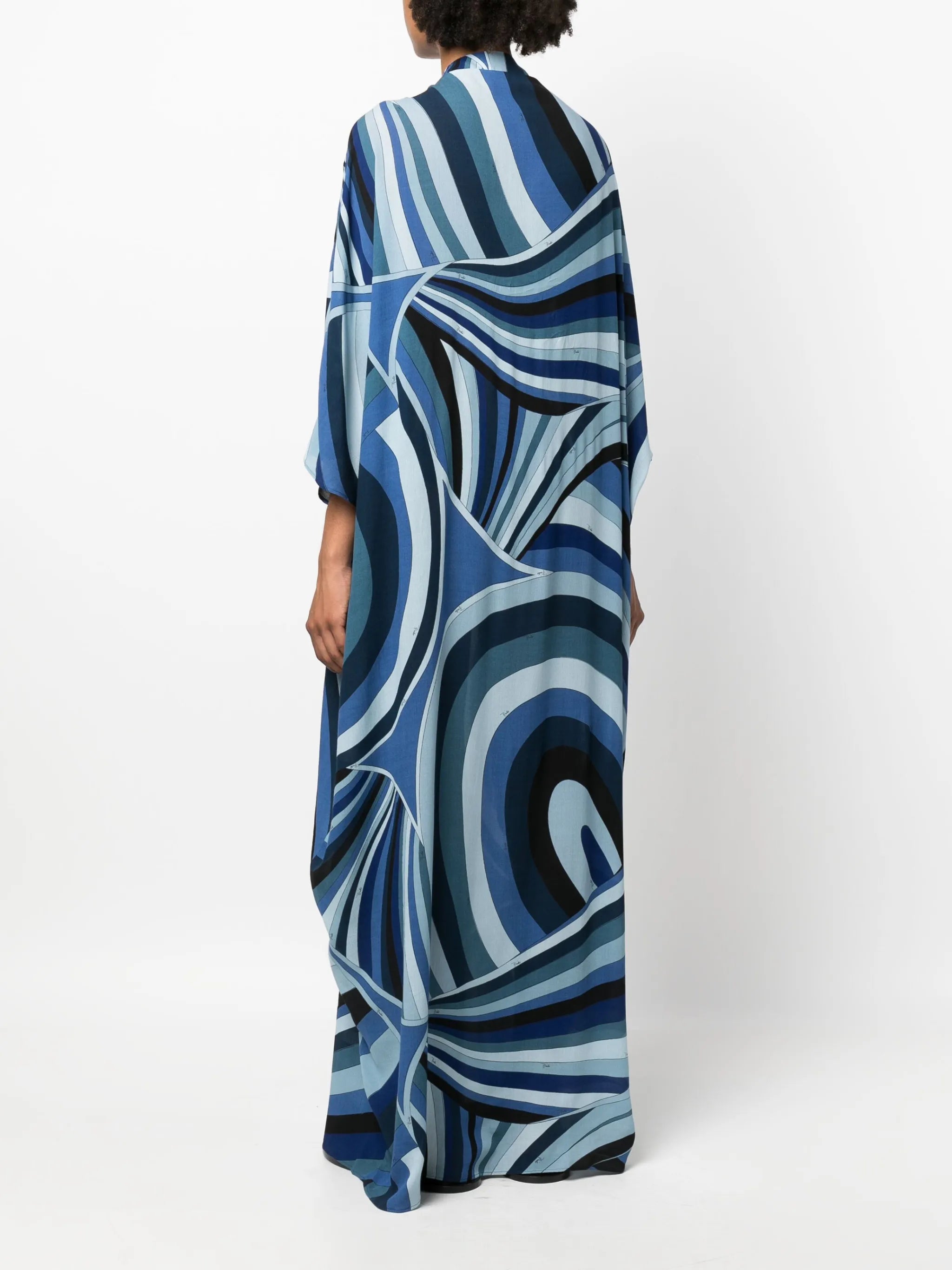Iride-print maxi dress