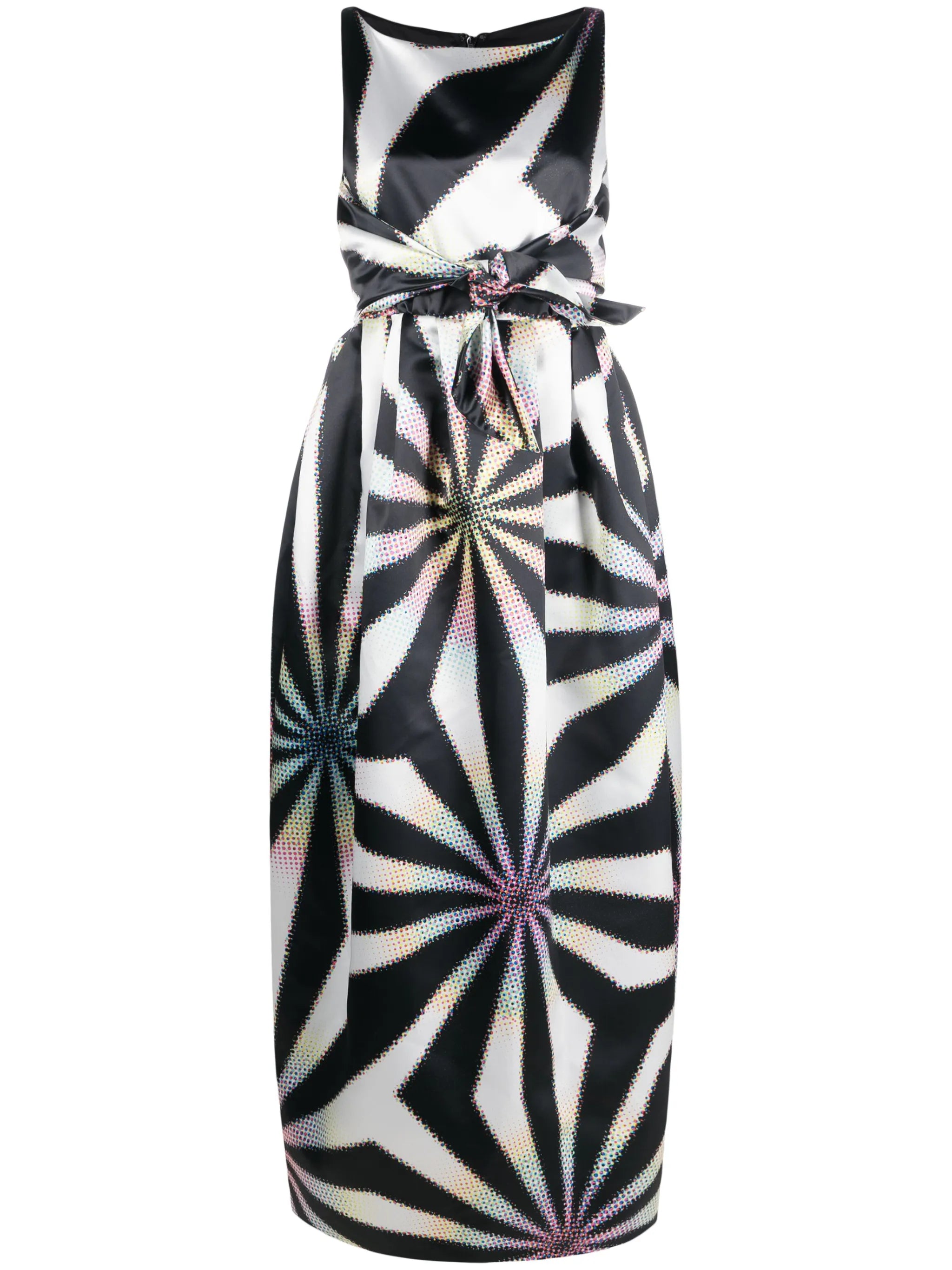 graphic-print maxi dress