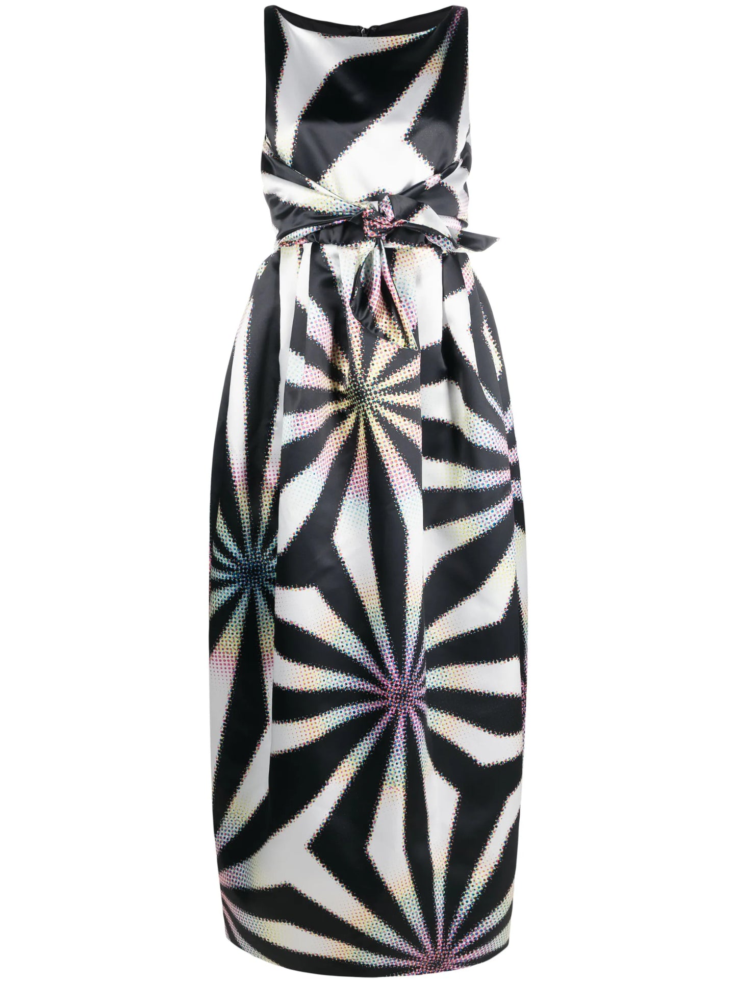 graphic-print maxi dress