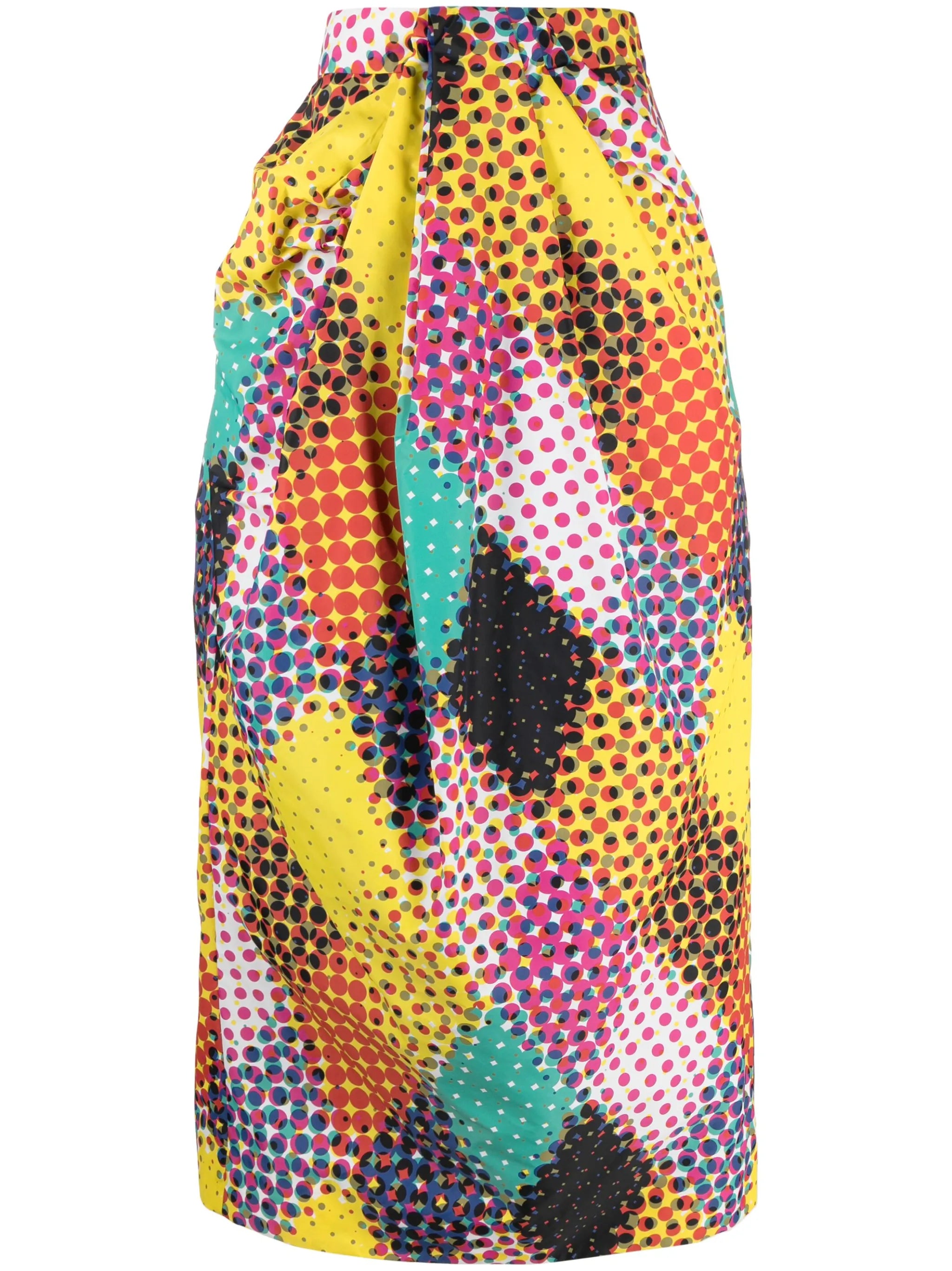 graphic-print skirt