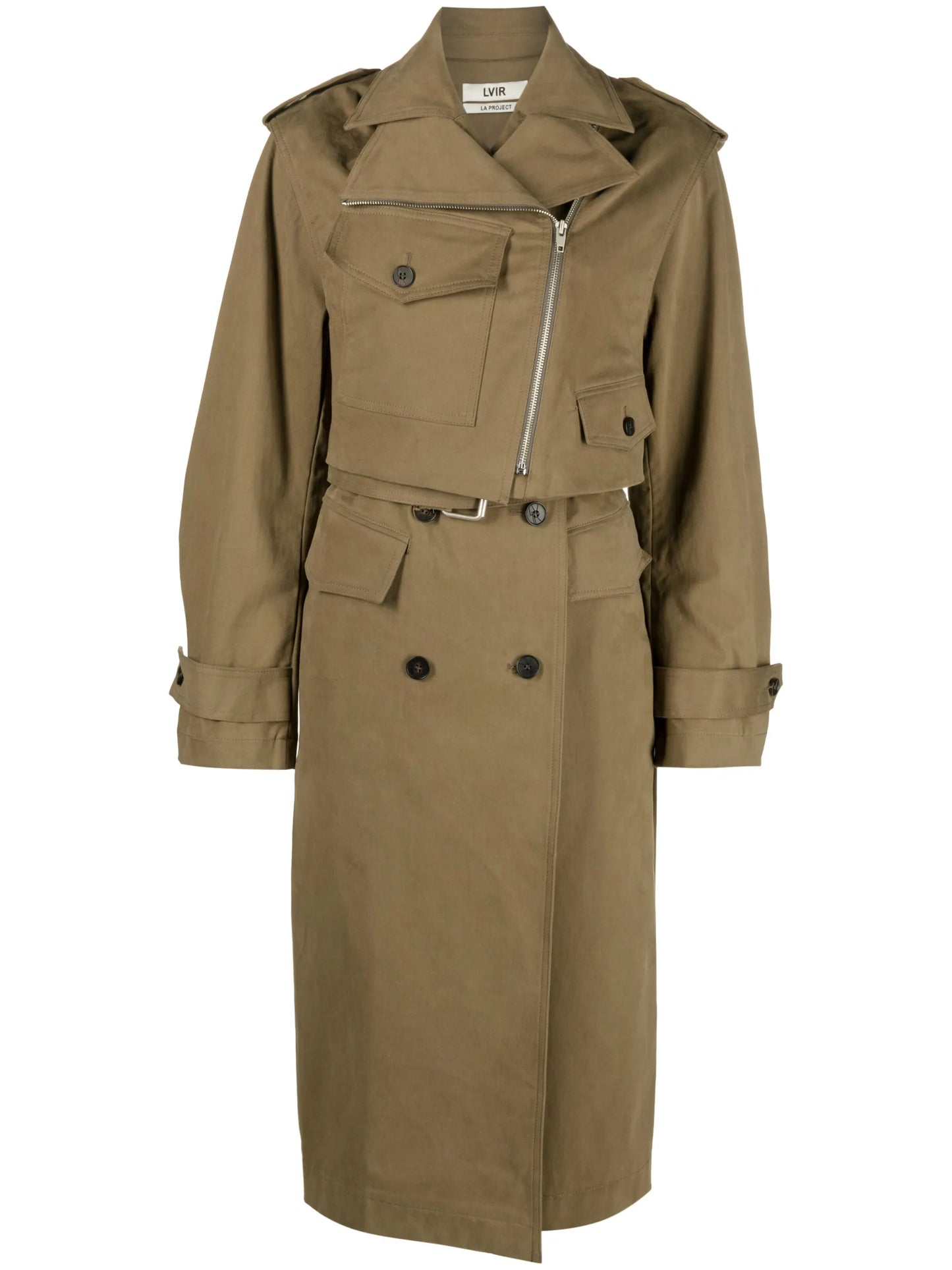 layered trench coat