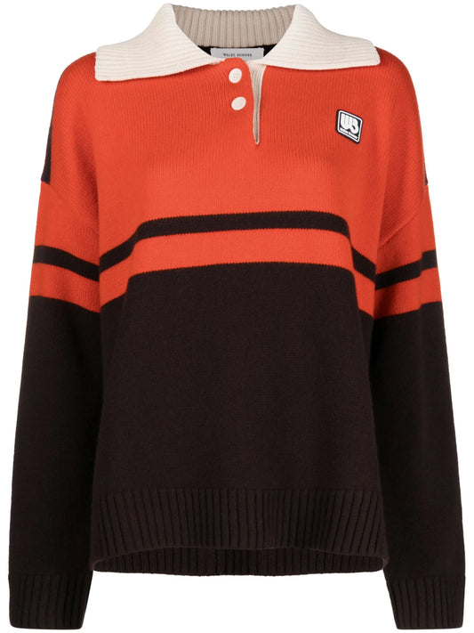 Calm wool-blend polo jumper