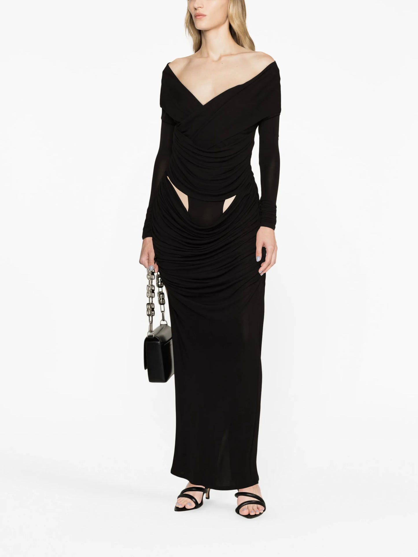 Otto cut-out V-neck maxi dress