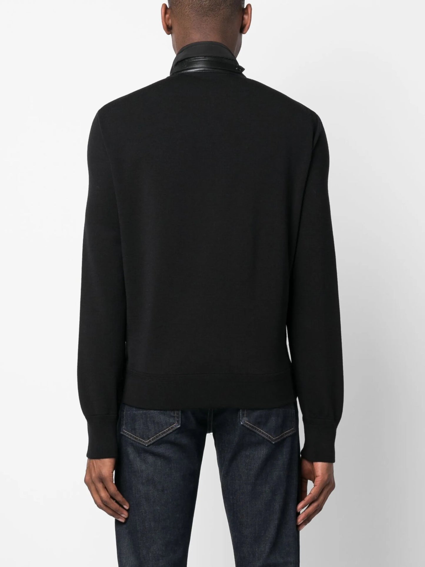zip-fastening bomber jacket