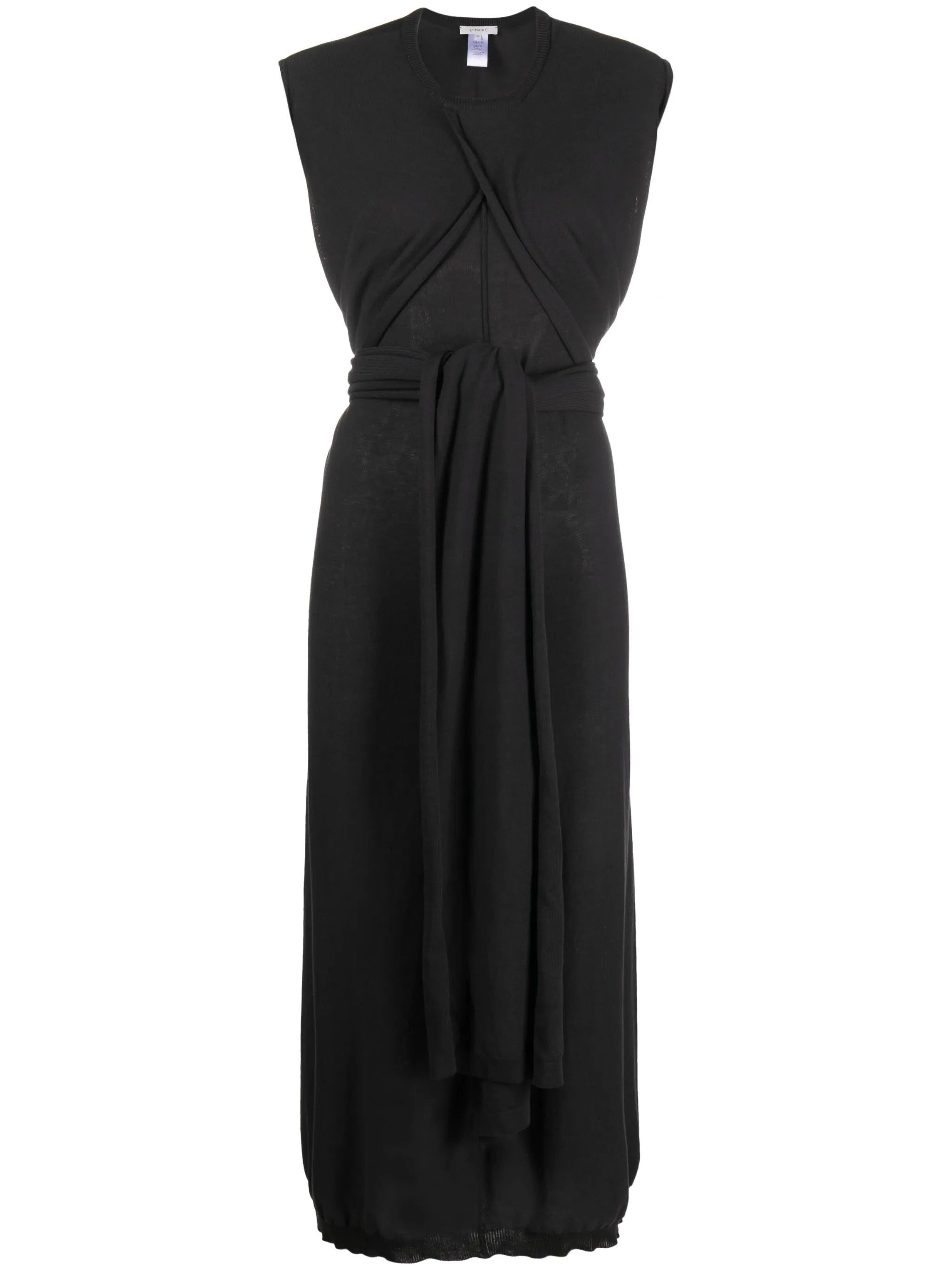 tie-detail cotton dress