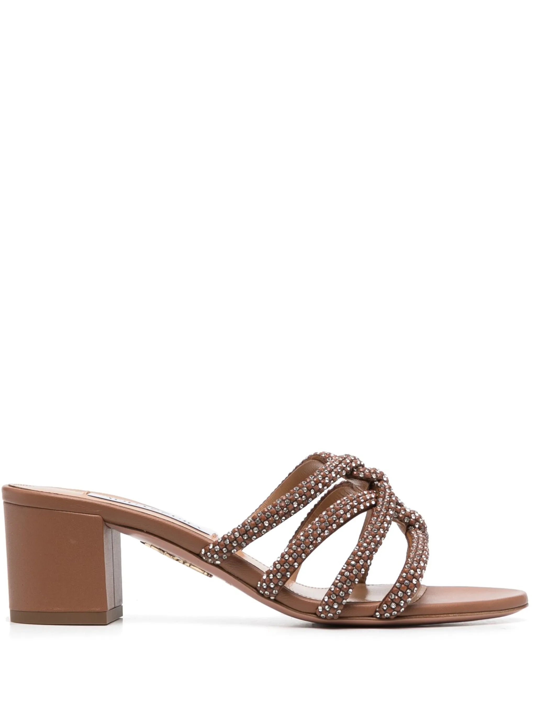 55mm crystal-embellished leather sandals