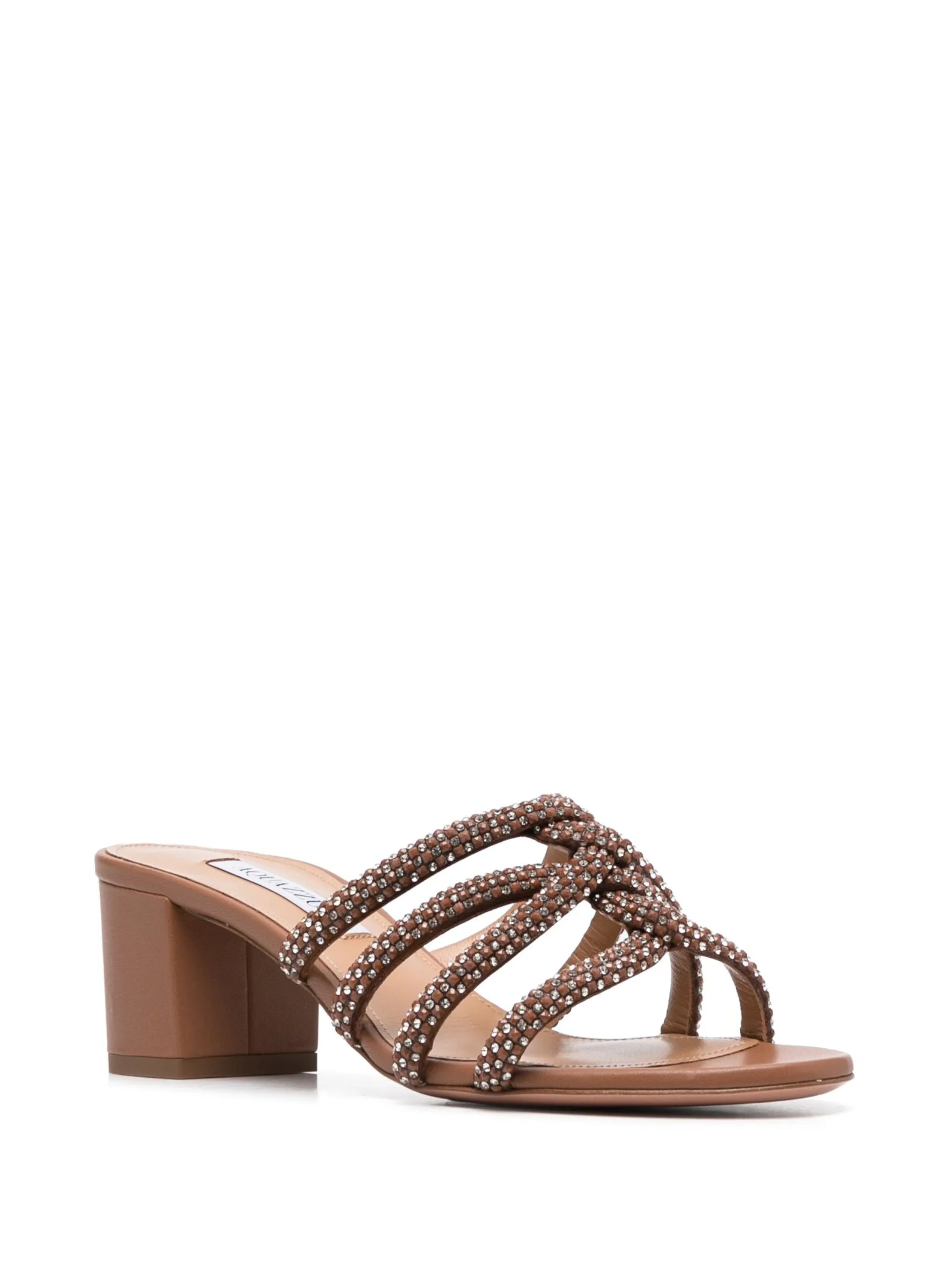 55mm crystal-embellished leather sandals