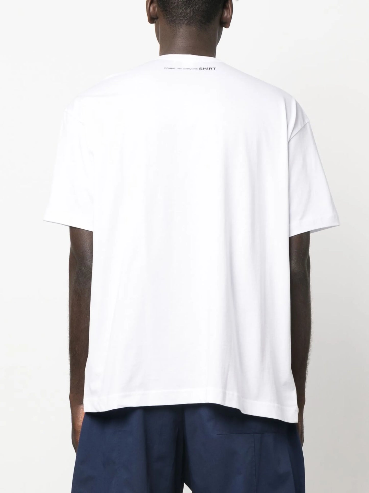 rear logo-print T-shirt