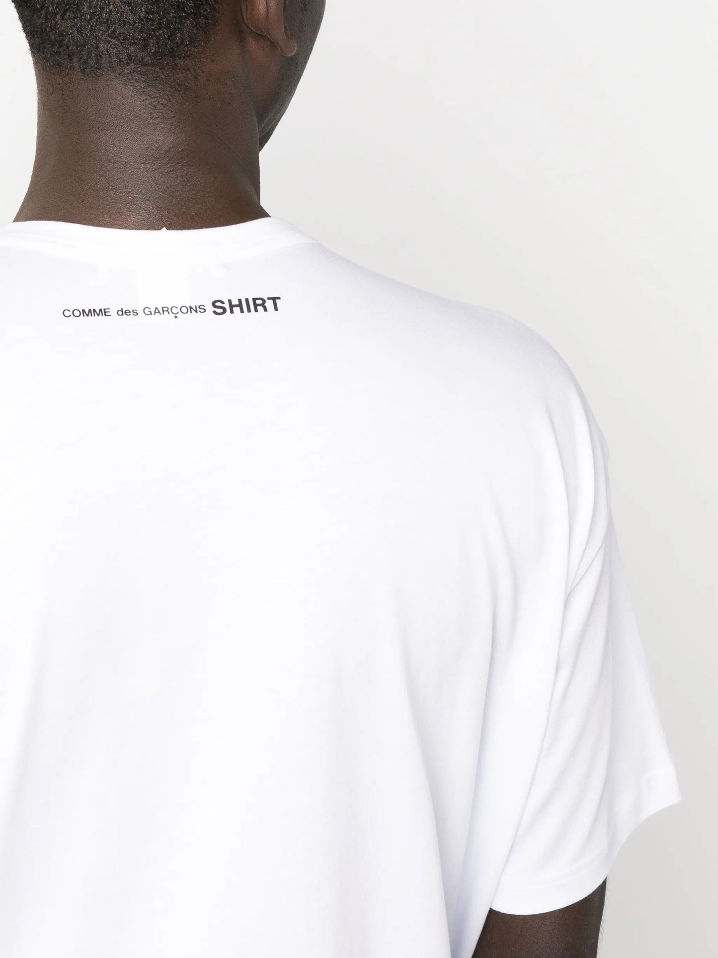 rear logo-print T-shirt