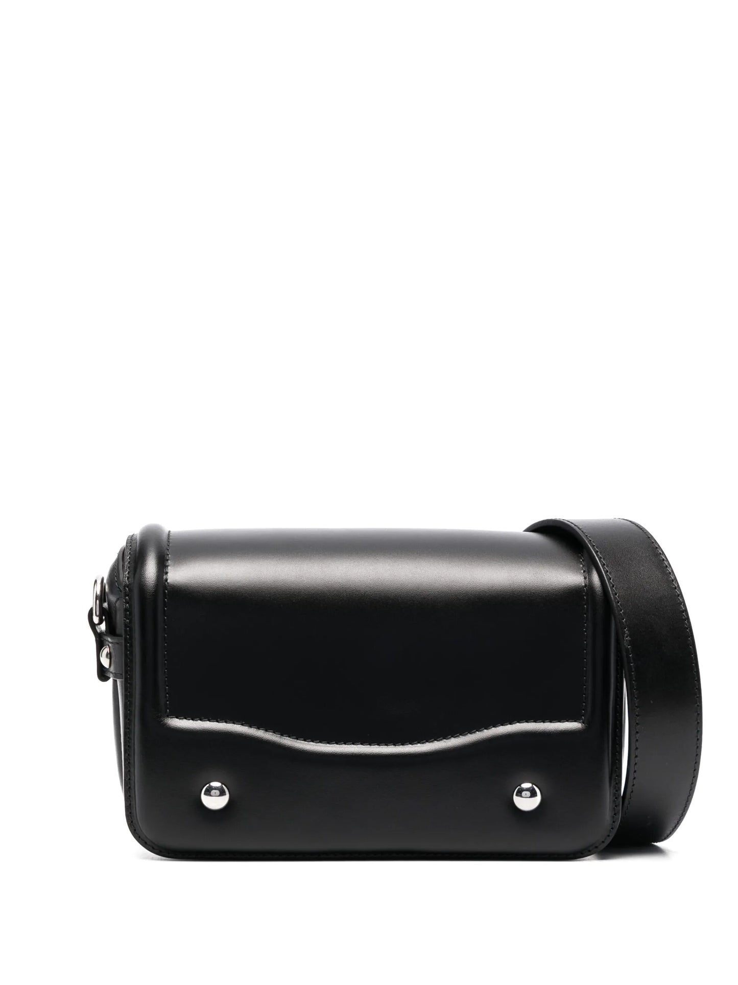 foldover leather crossbody bag
