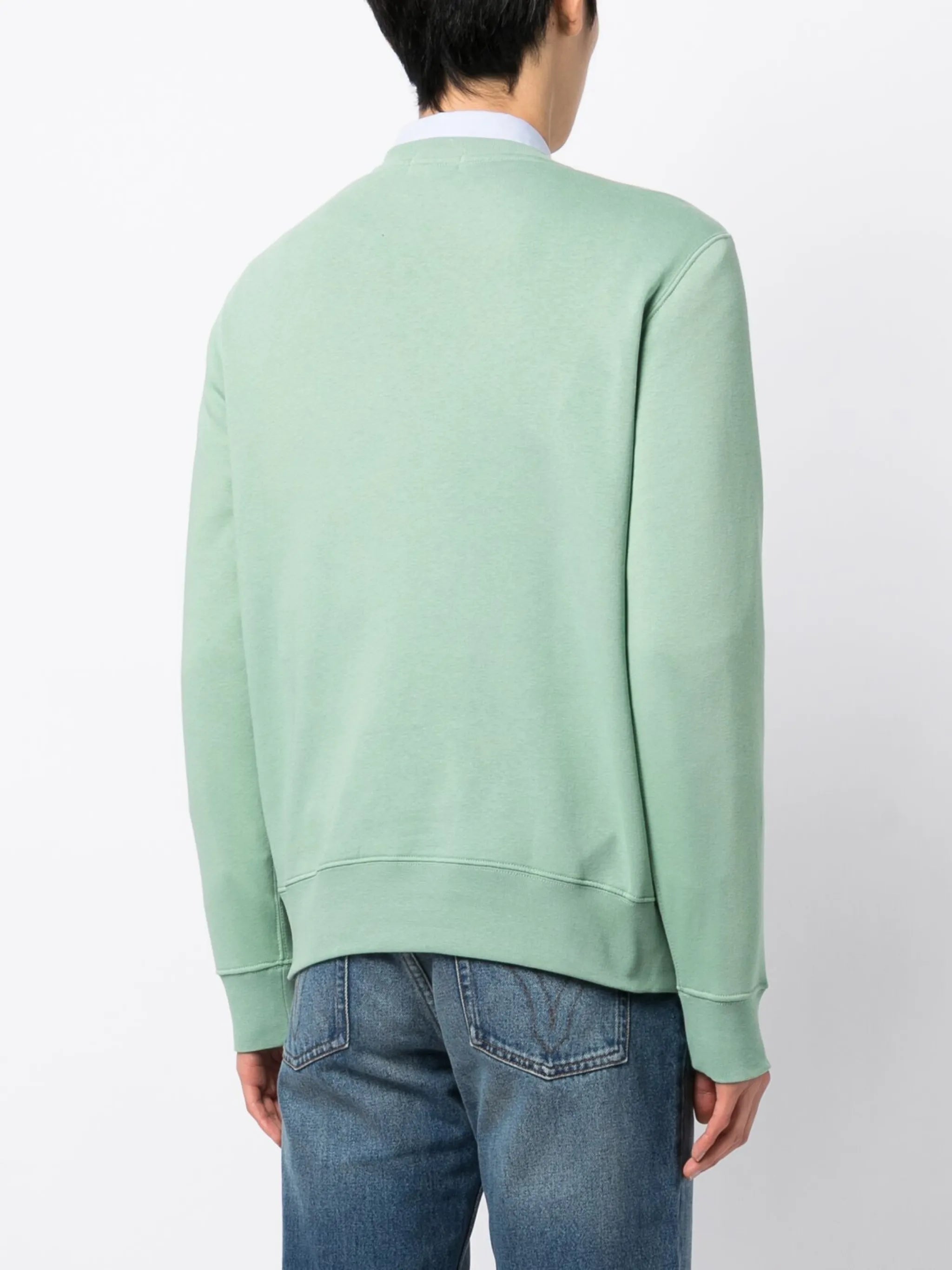 Fishing Bear faded-effect sweatshirt