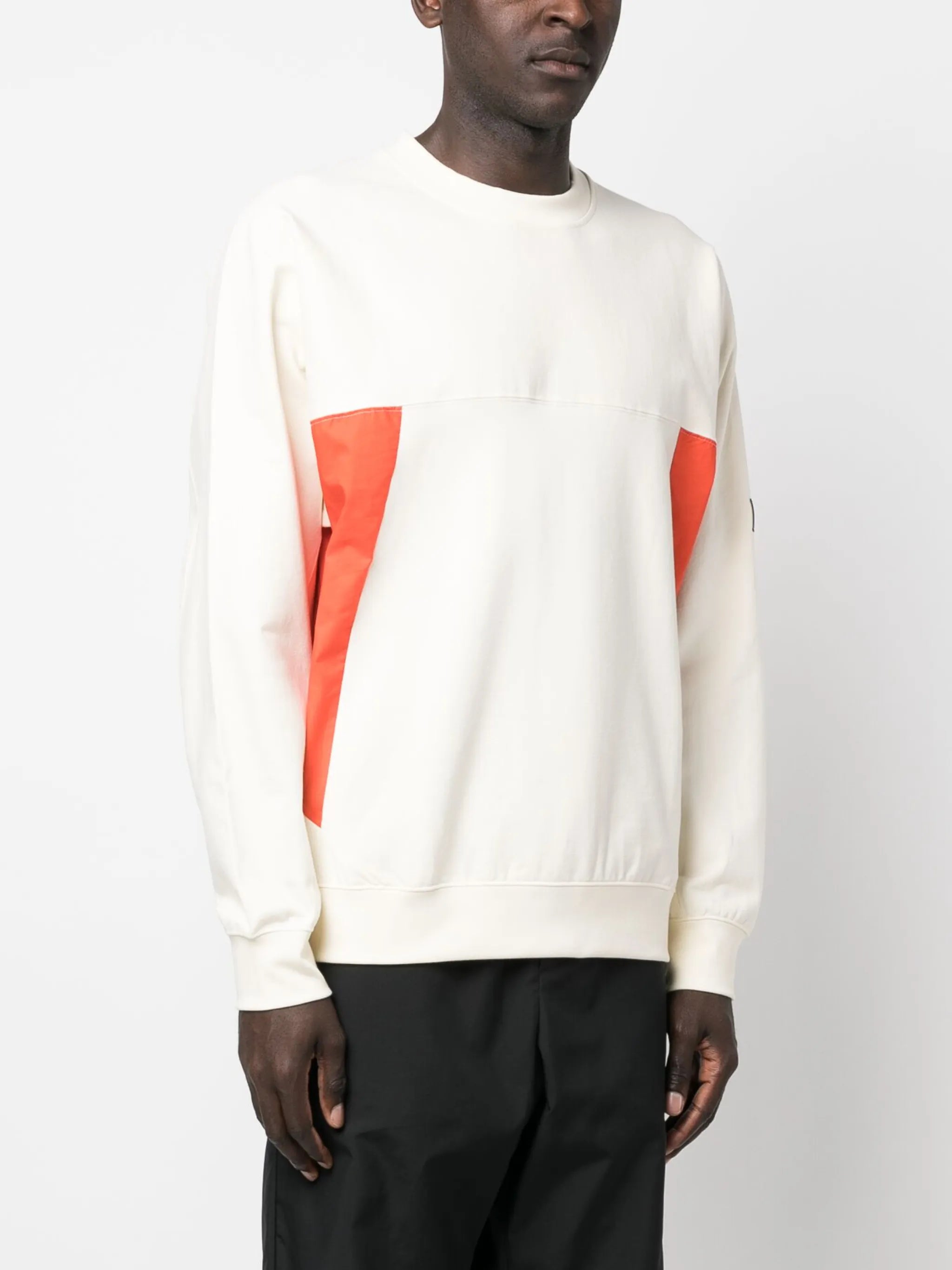 logo-patch crew-neck sweatshirt