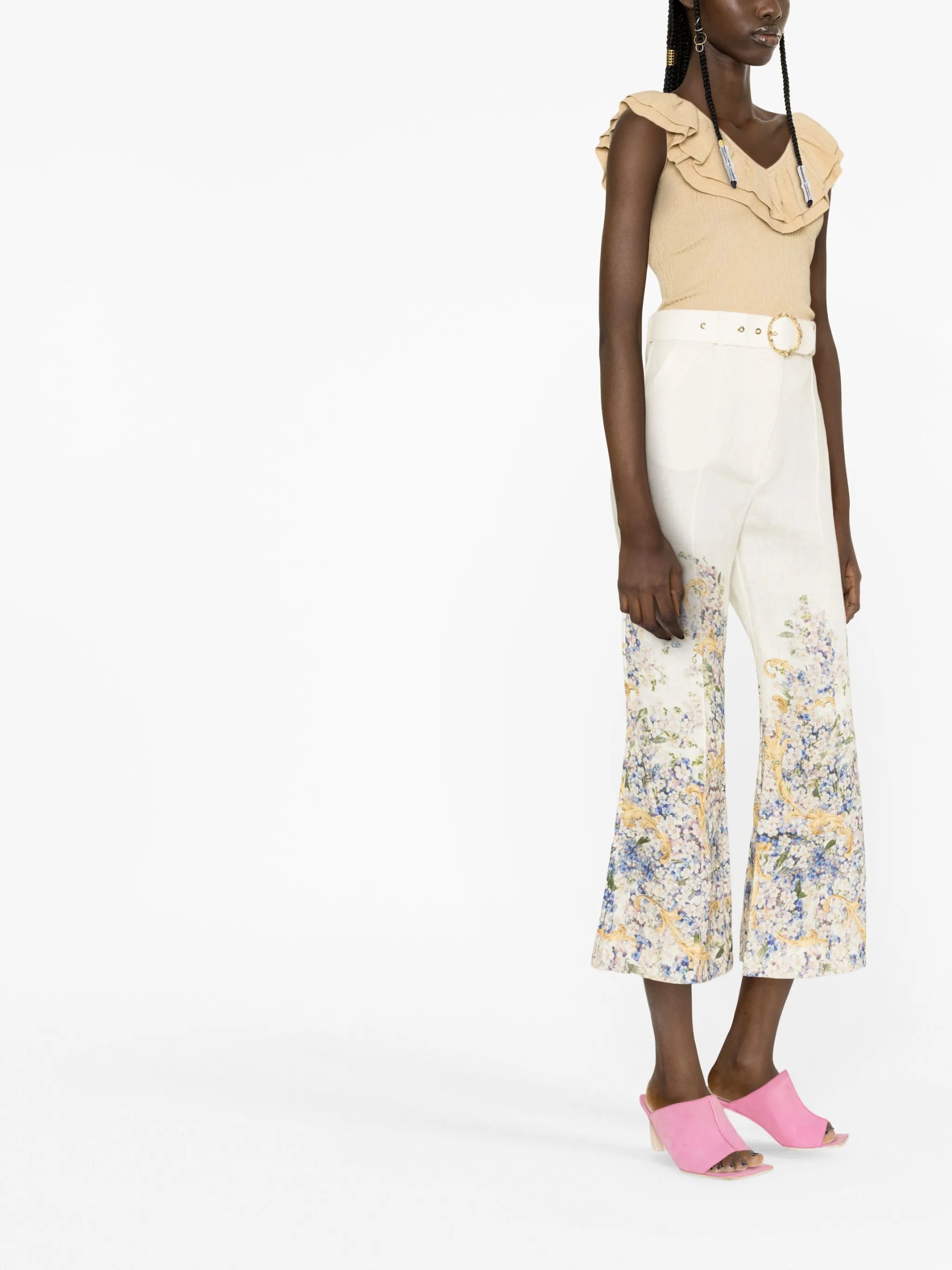 Tama flared trousers