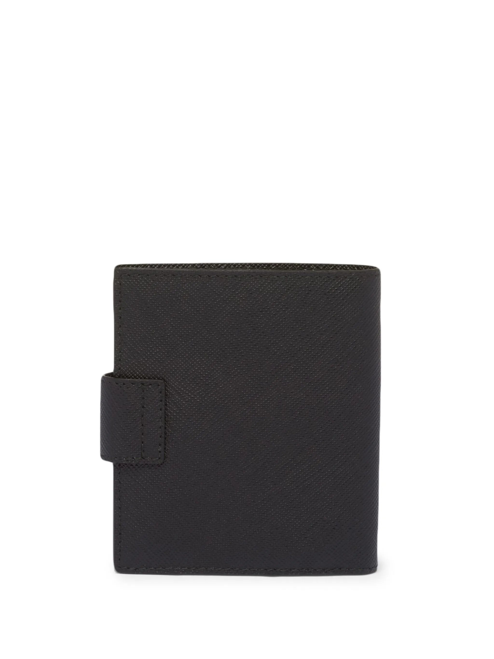 saffiano logo-plaque wallet