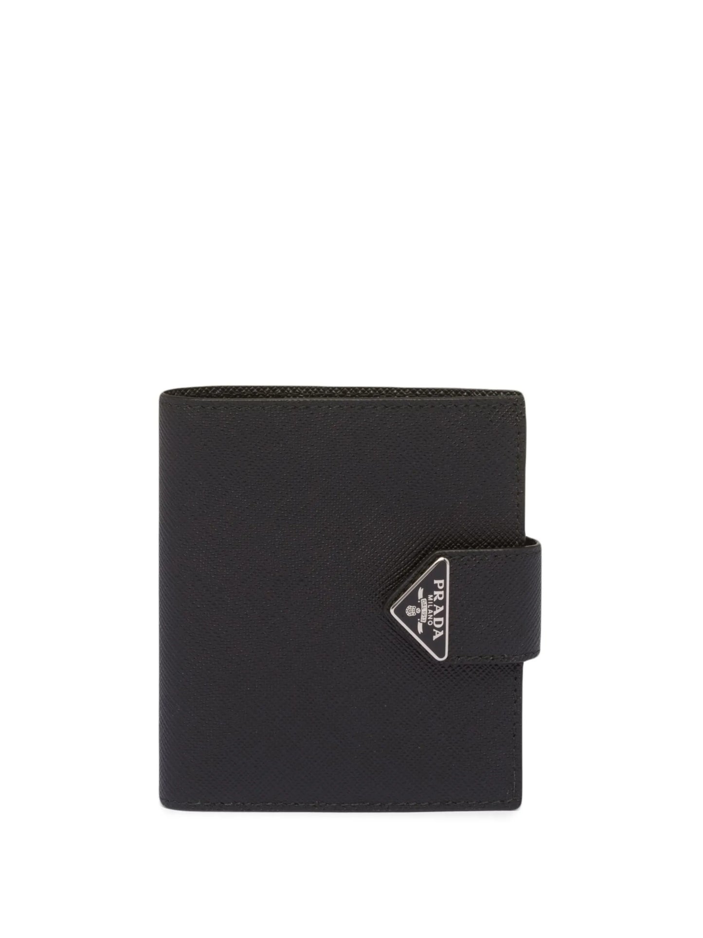 saffiano logo-plaque wallet