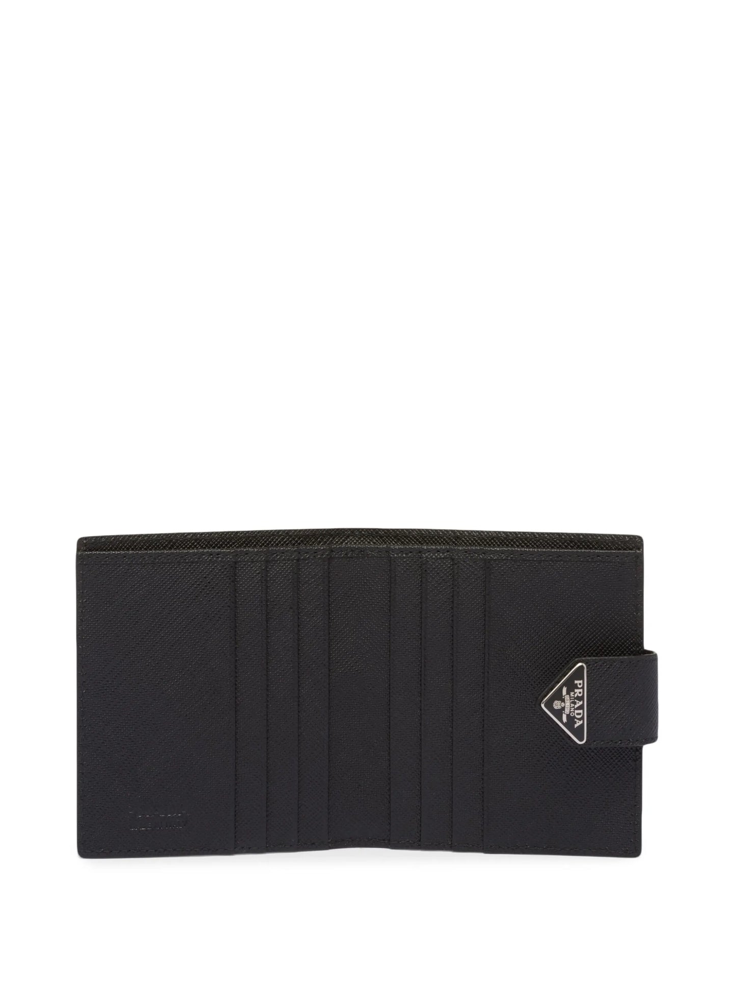 saffiano logo-plaque wallet
