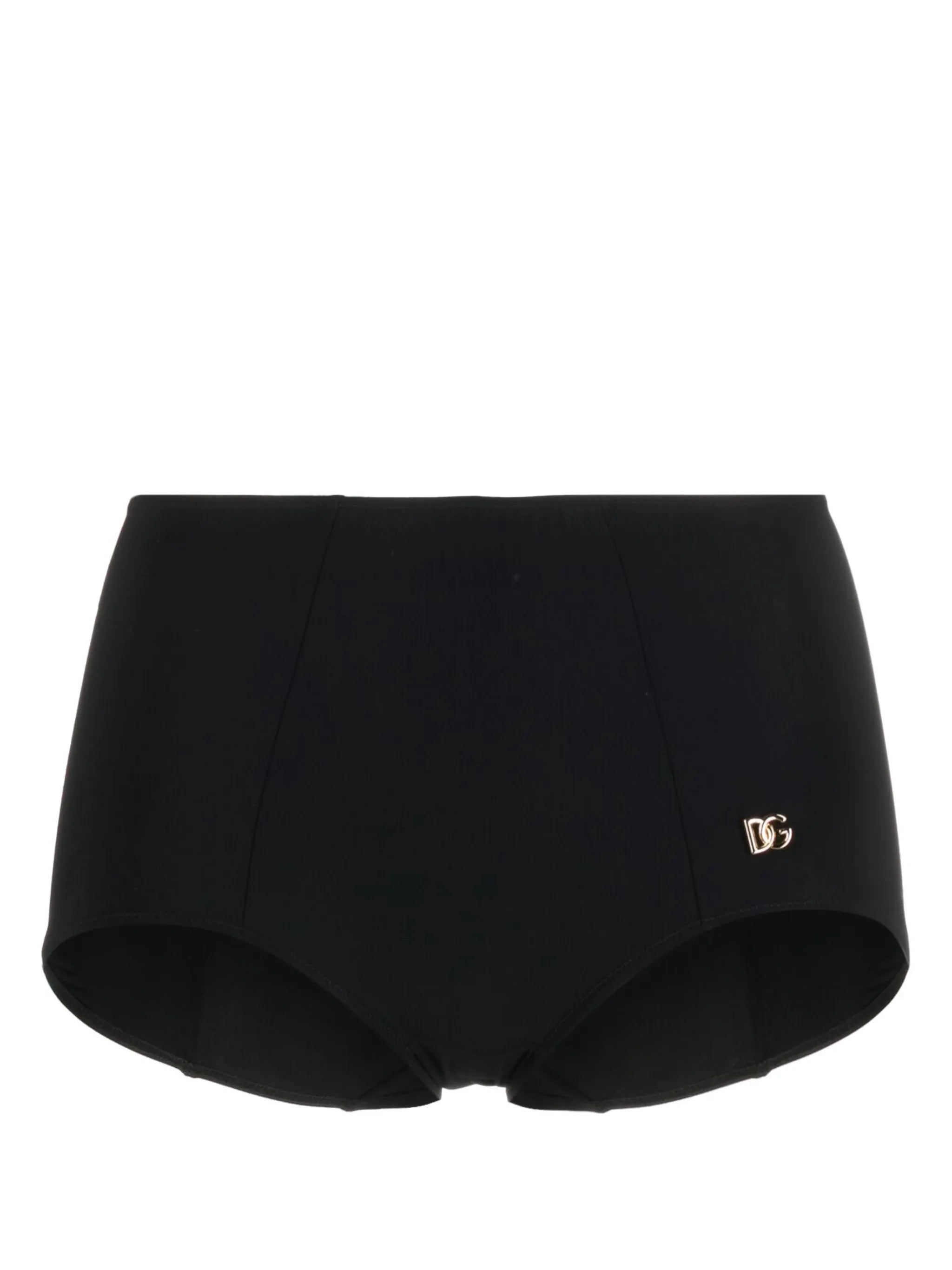 logo-plaque bikini shorts