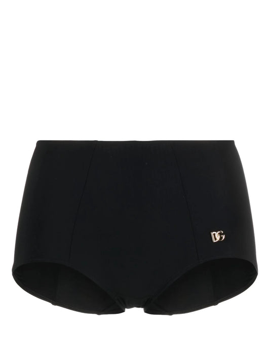 logo-plaque bikini shorts