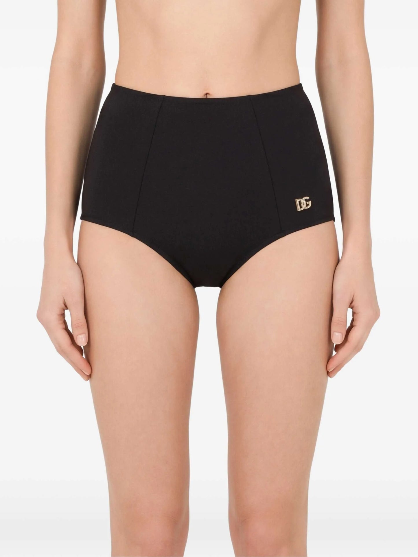 logo-plaque bikini shorts