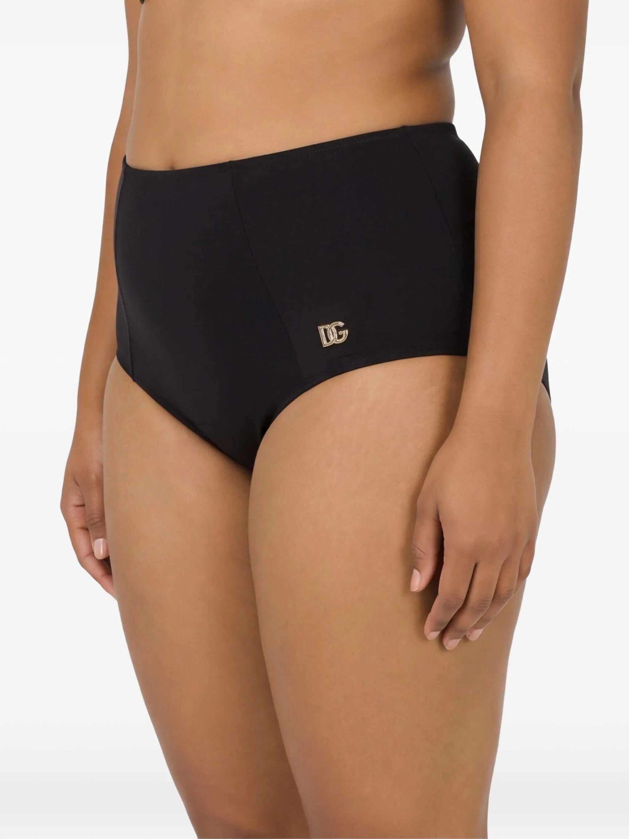 logo-plaque bikini shorts