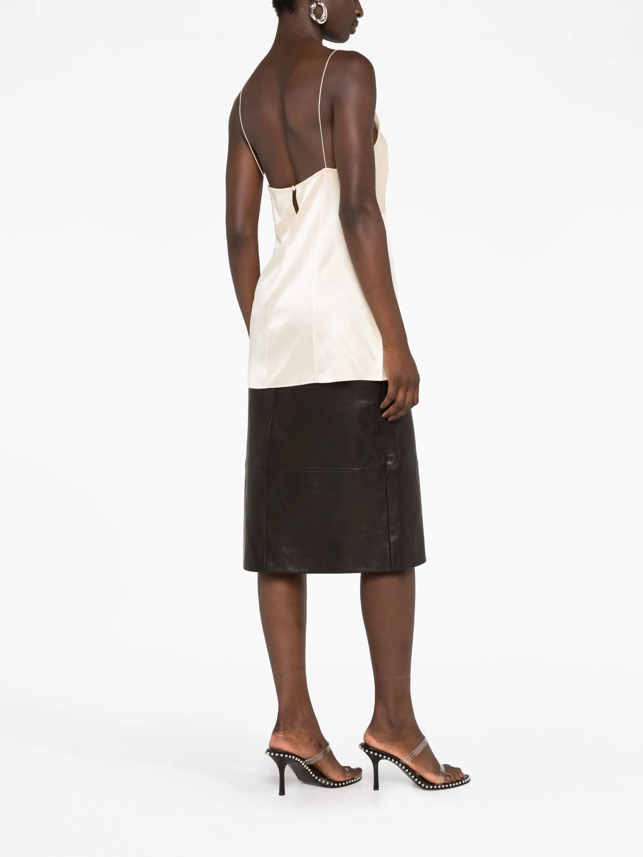 Grisella silk-satin top